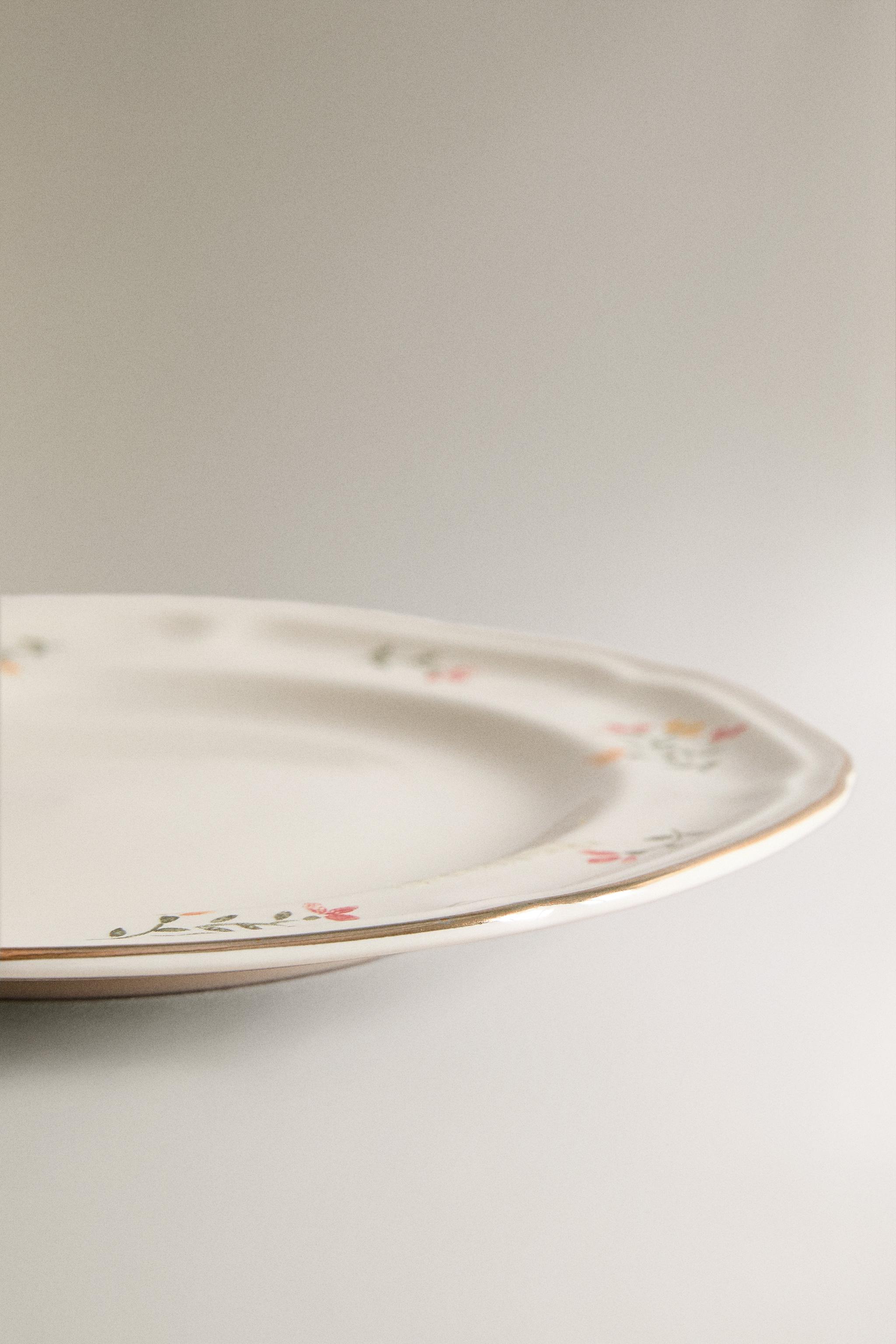 FLORAL PORCELAIN SIDE PLATE