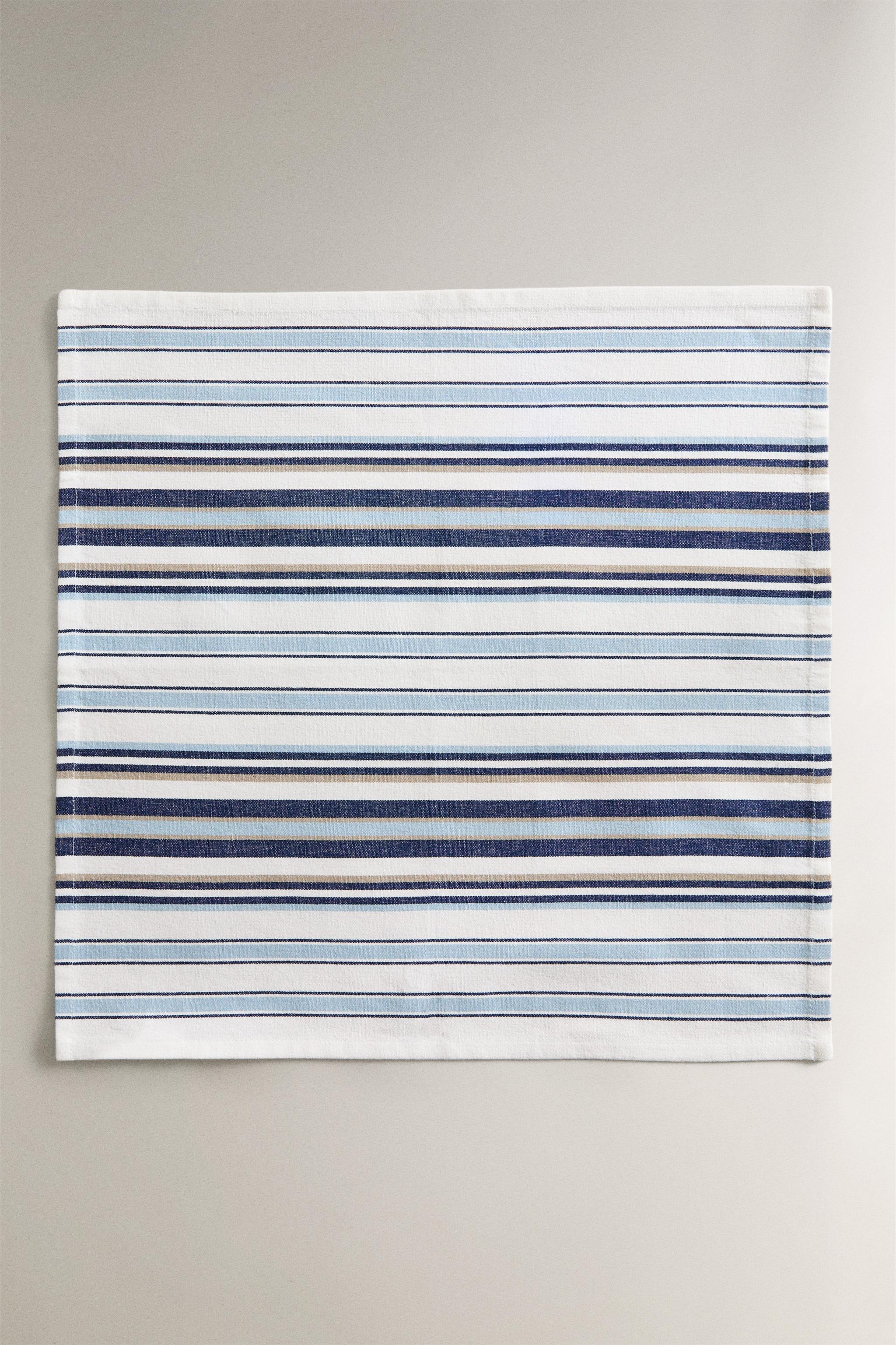 SET OF NAPKINS WITH IRREGULAR STRIPES (SET OF 2)