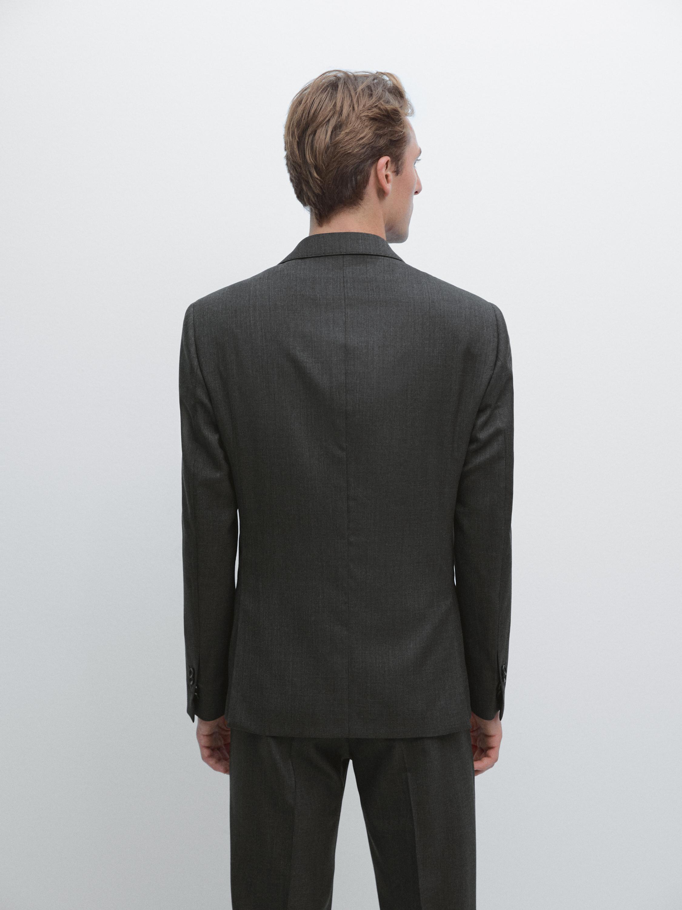 100% wool suit blazer