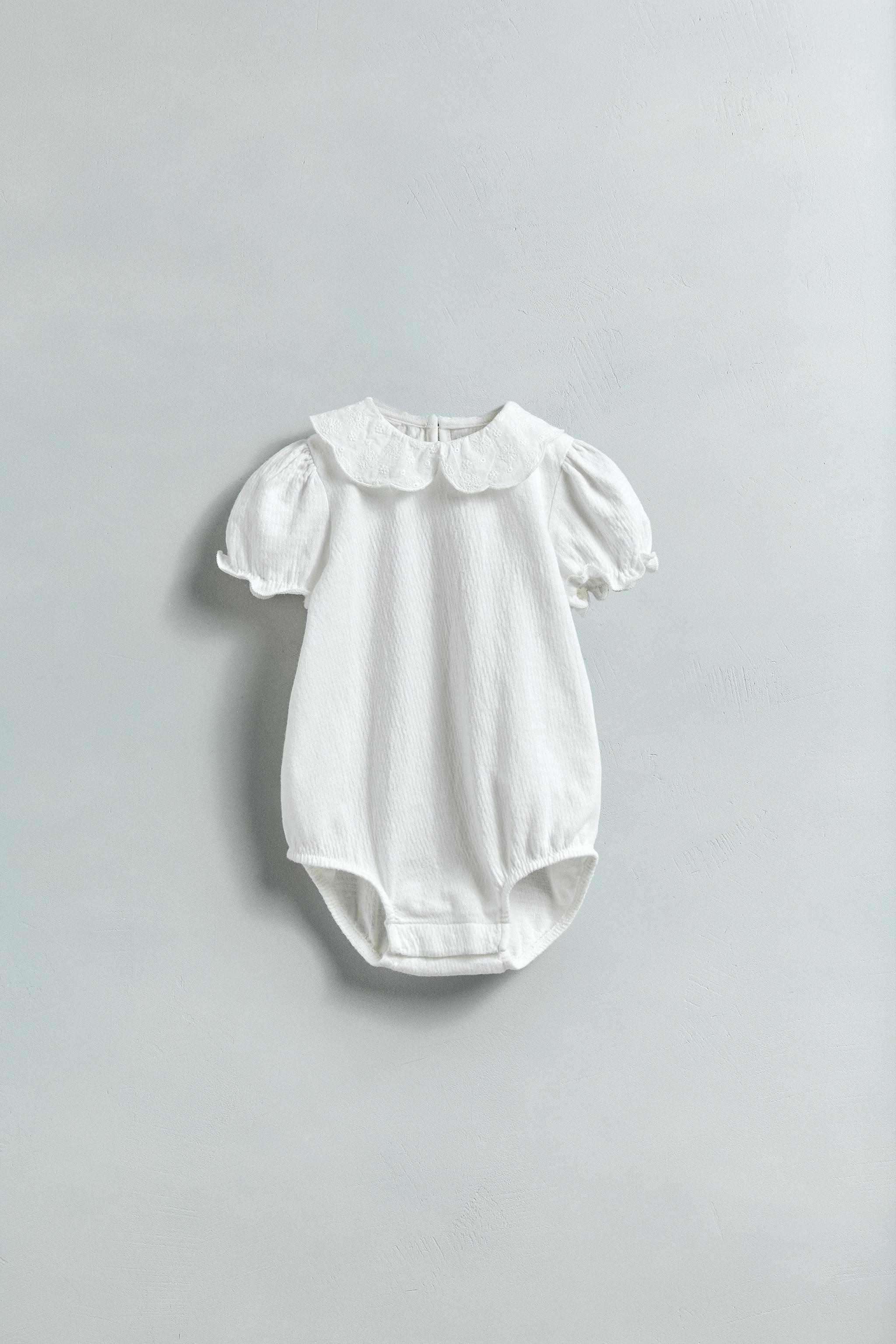 EMBROIDERED COLLAR BODYSUIT