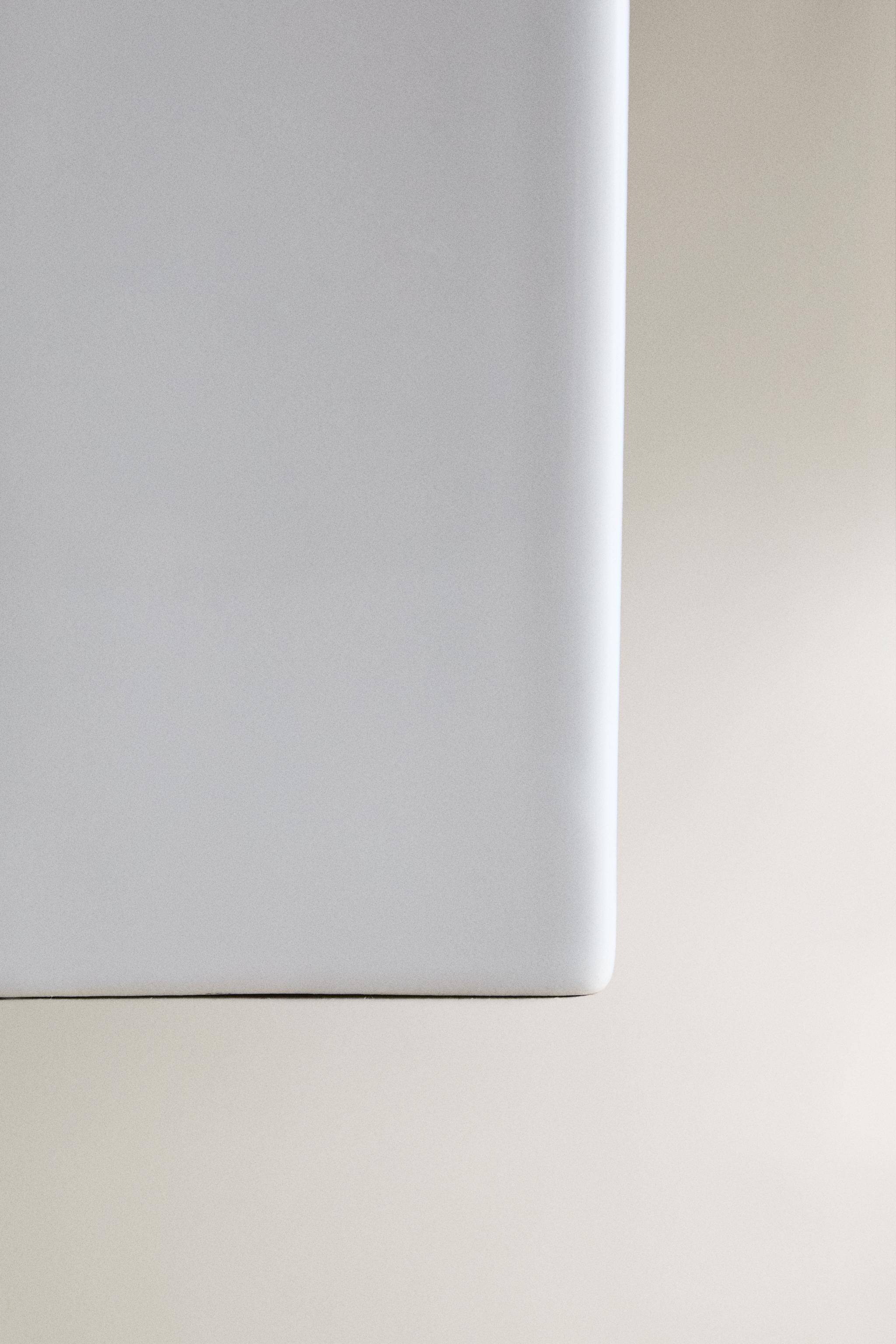 WHITE EARTHENWARE SOAP DISPENSER