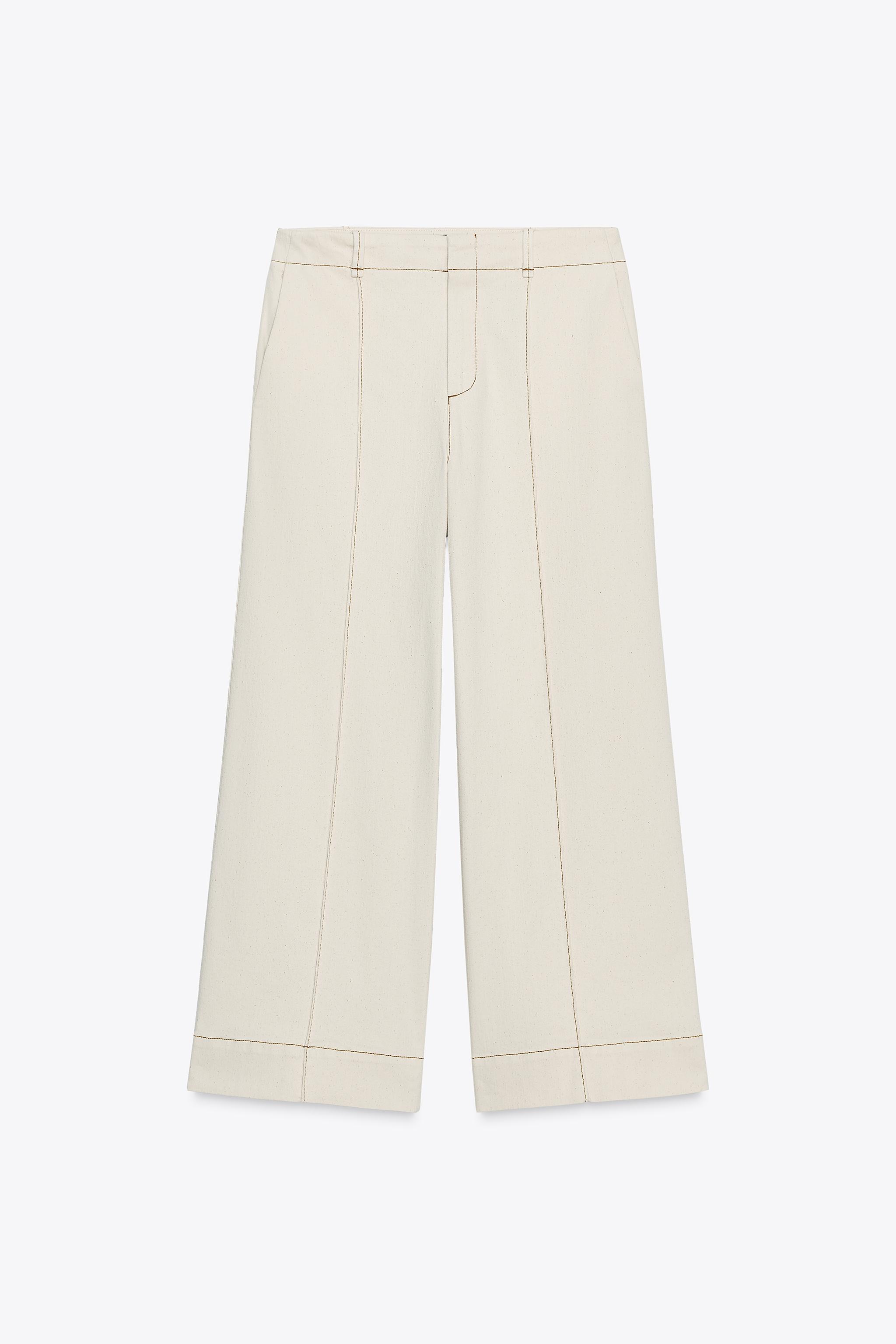 TOPSTITCHED CULOTTES