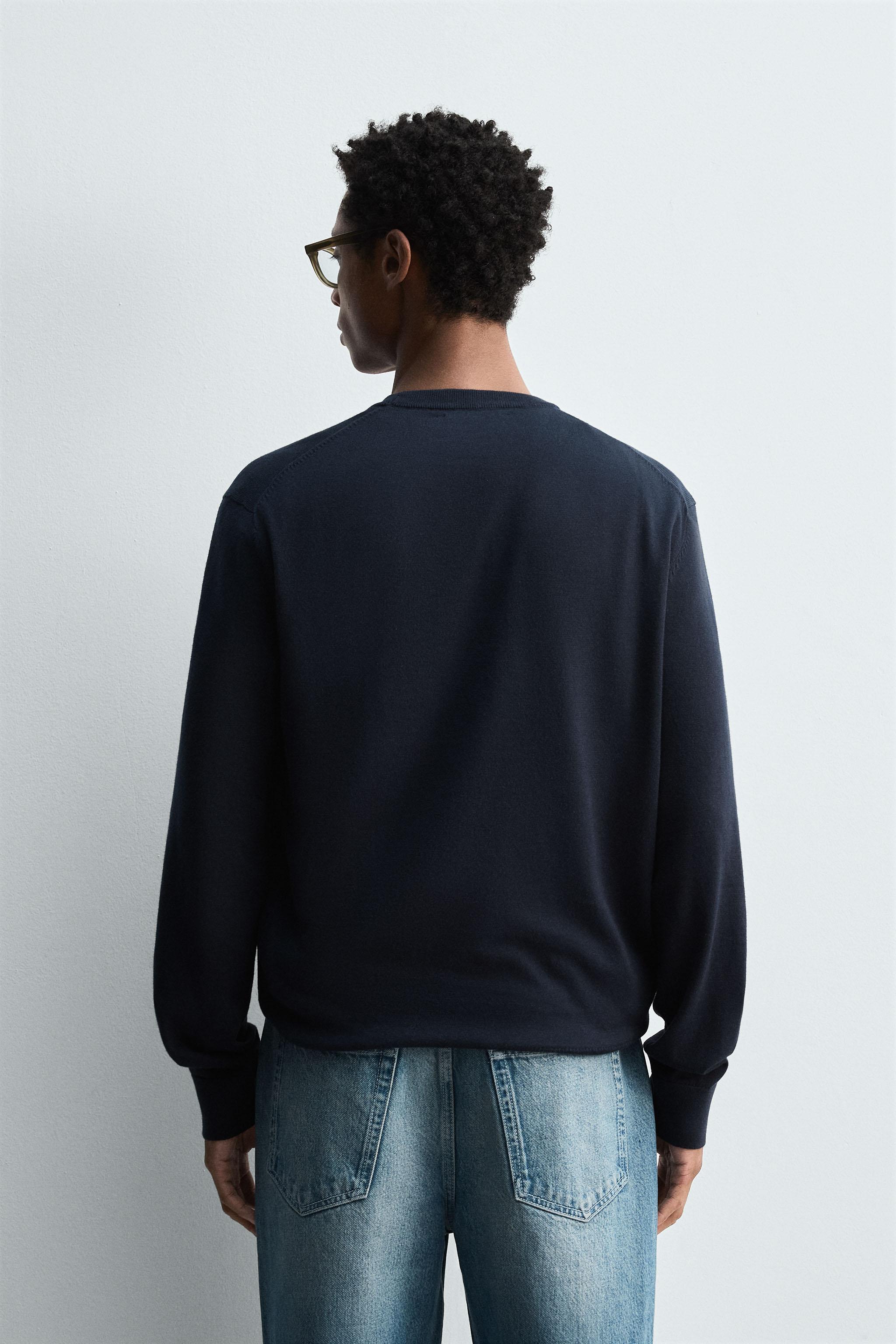 COTTON TEXTURED SWEATER