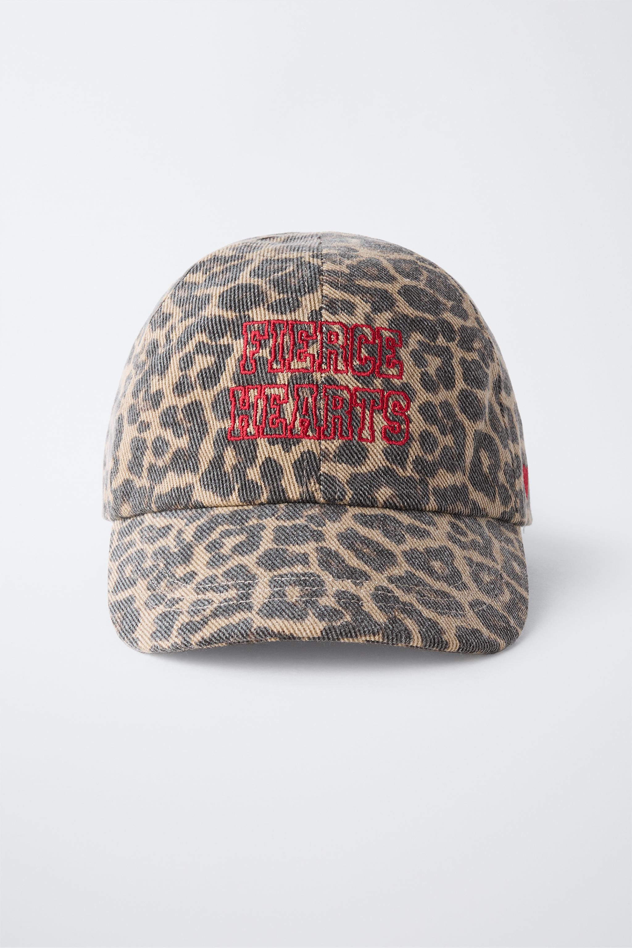 3-14 YEARS/ ANIMAL PRINT EMBROIDERED CAP