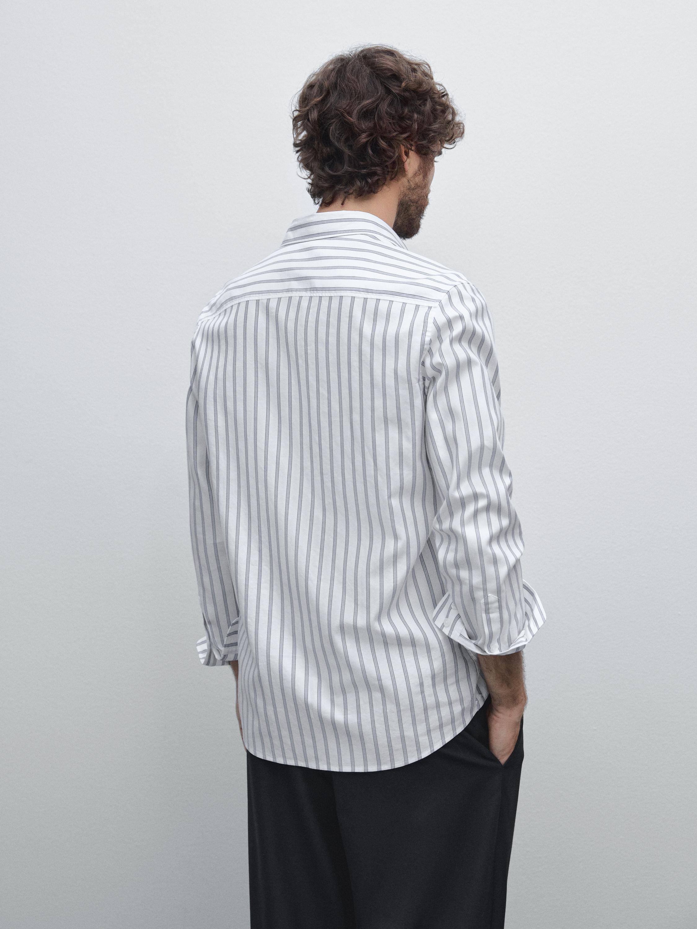 Slim fit 100% cotton shirt