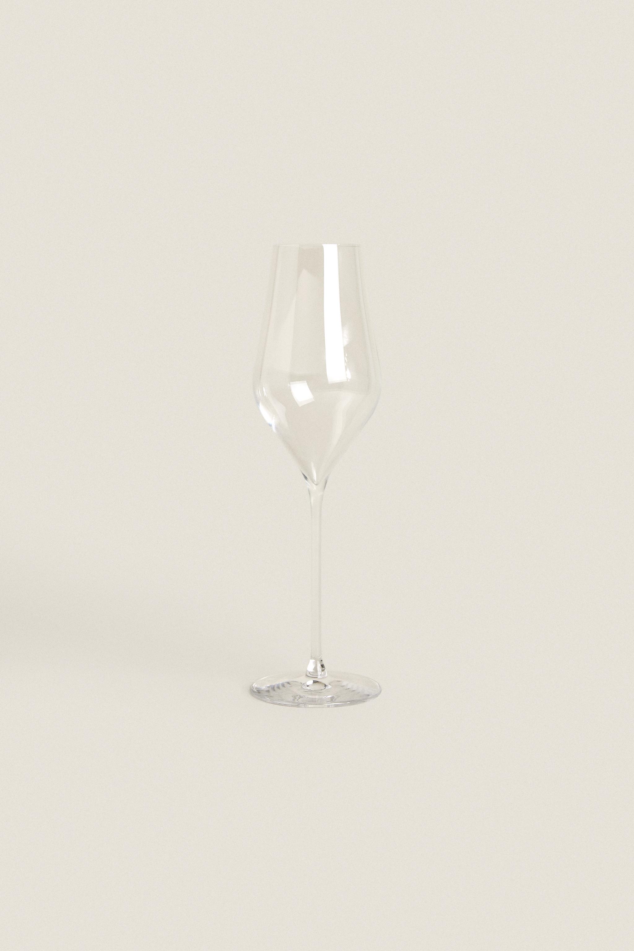 PLAIN CRYSTALLINE FLUTE GLASS