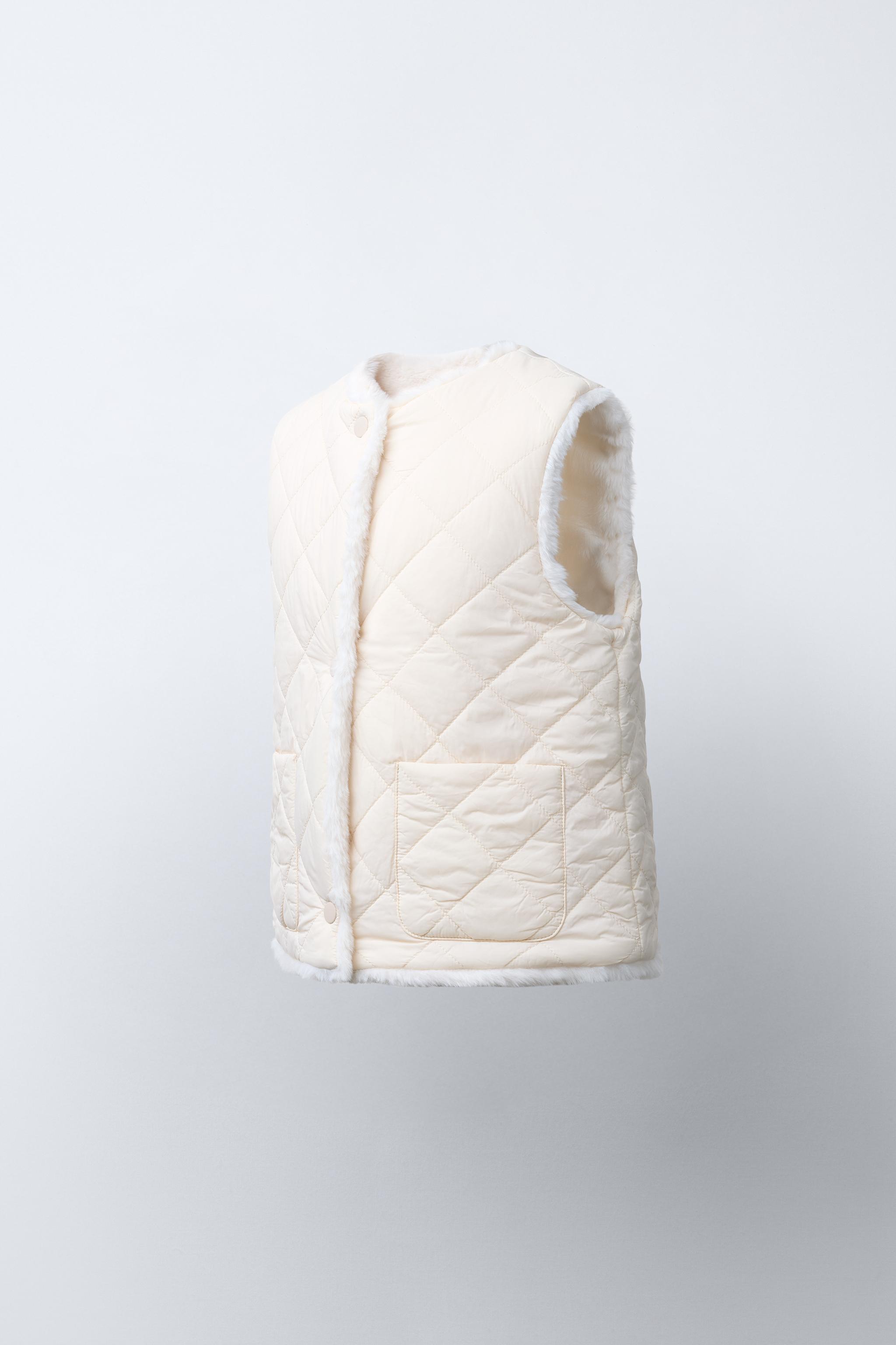 REVERSIBLE FAUX FUR VEST