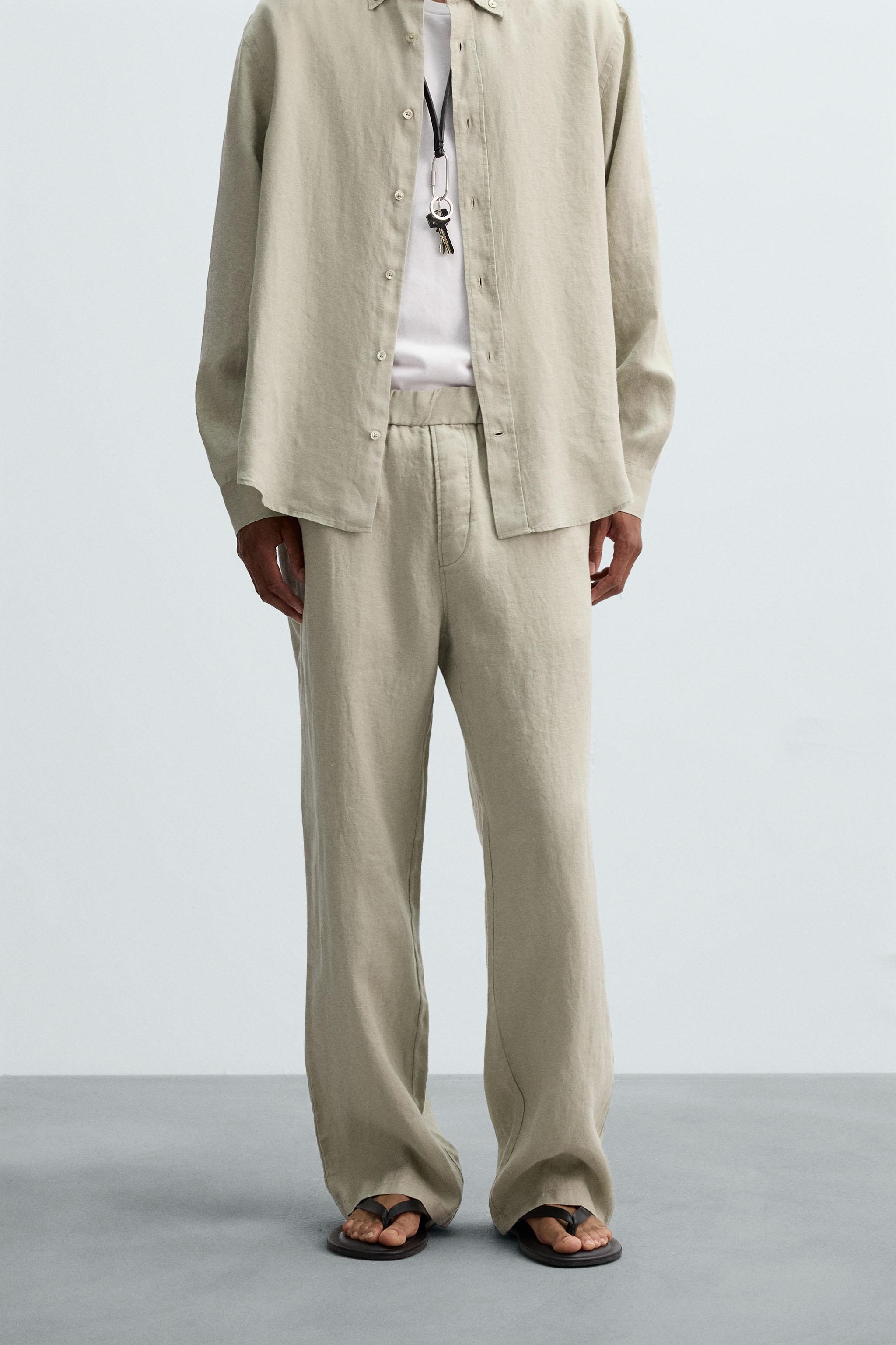 LINEN PANTS IN 100% LINEN