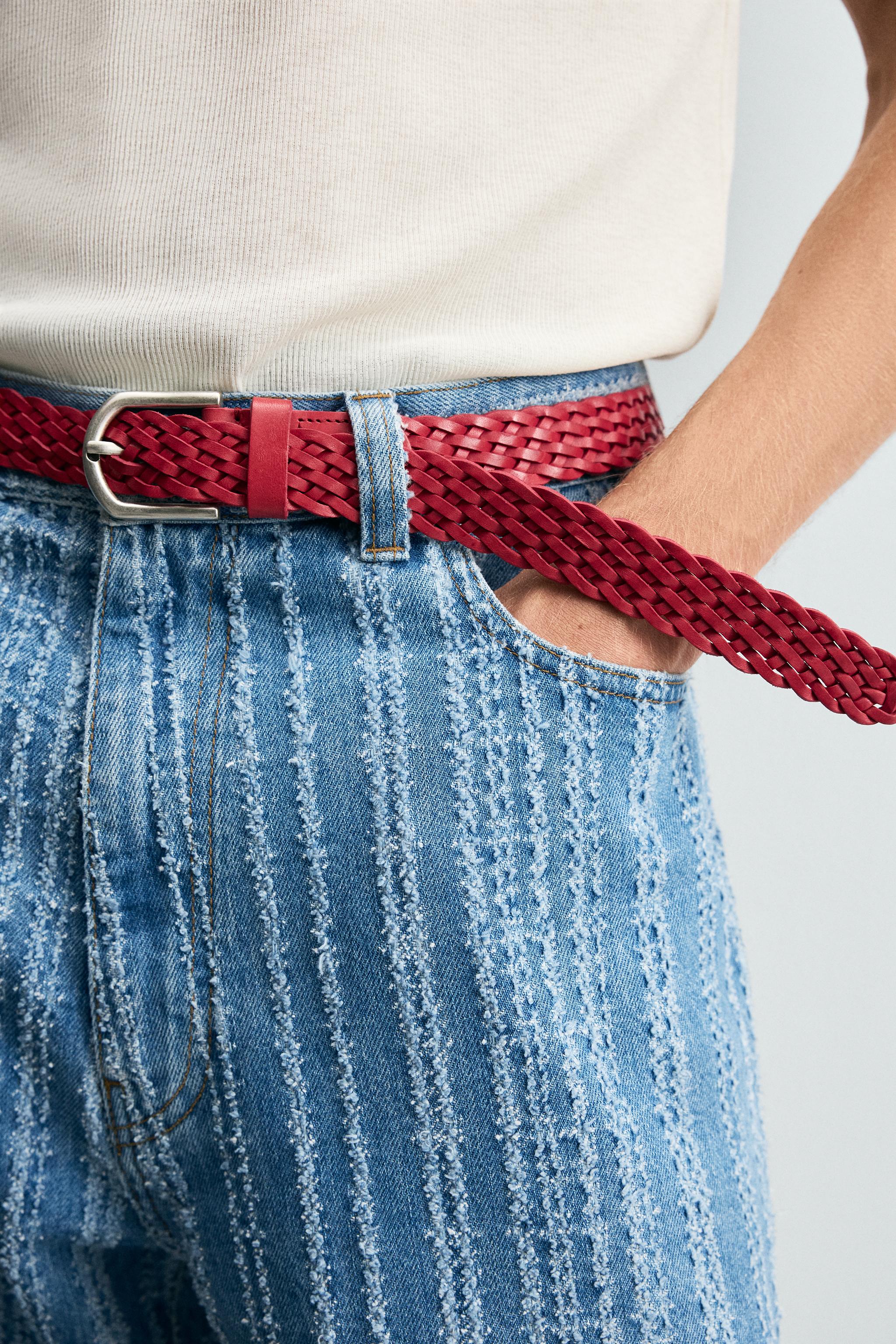 BRAIDED LEATHER BELT