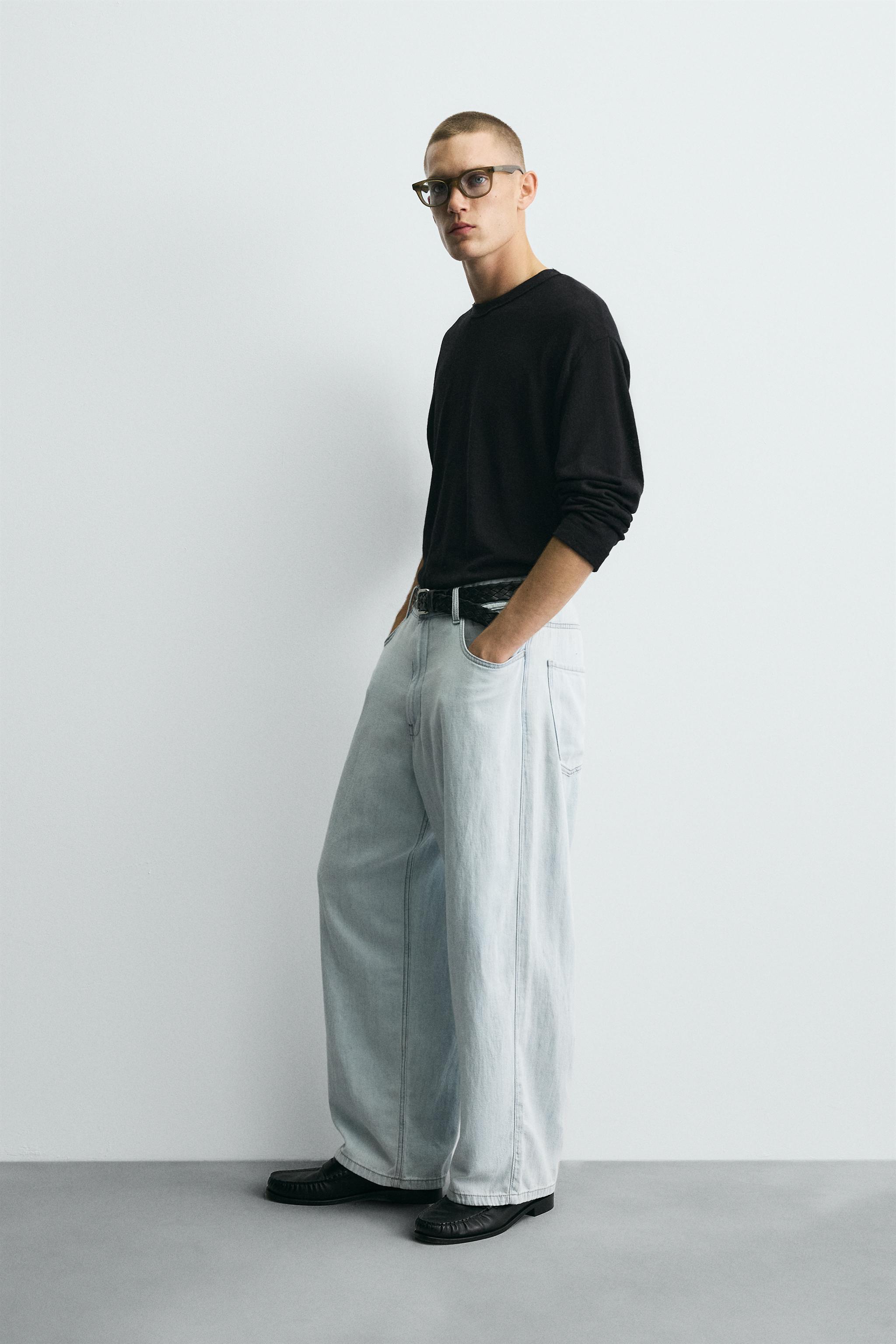 LIGHTWEIGHT LOOSE WIDE FIT JEANS