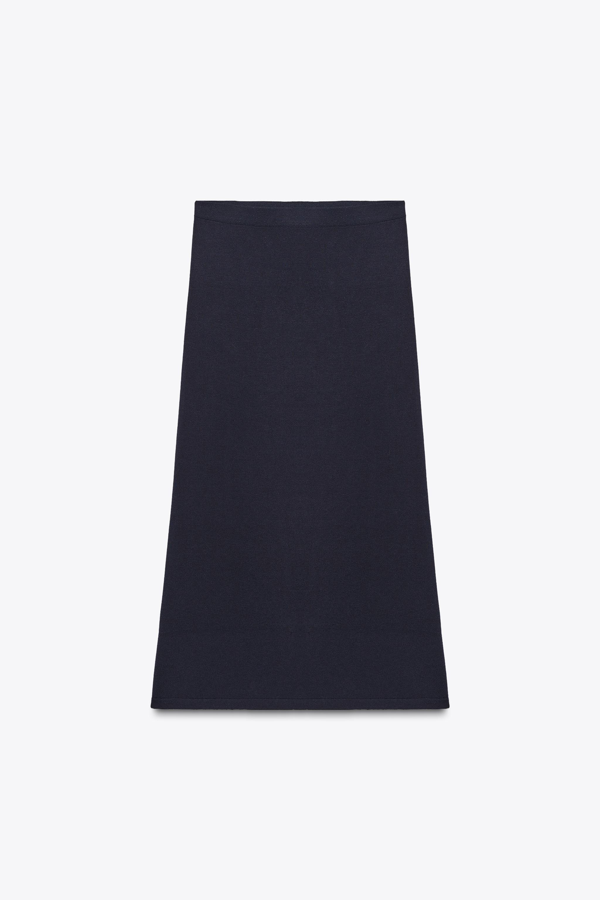 MIDI PLAIN KNIT SKIRT