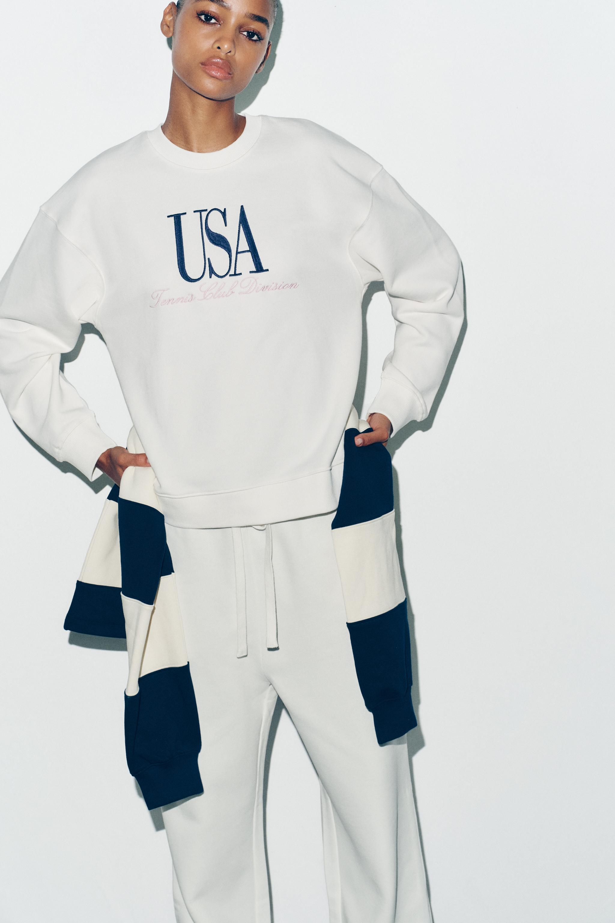 COTTON TEXT SWEATSHIRT