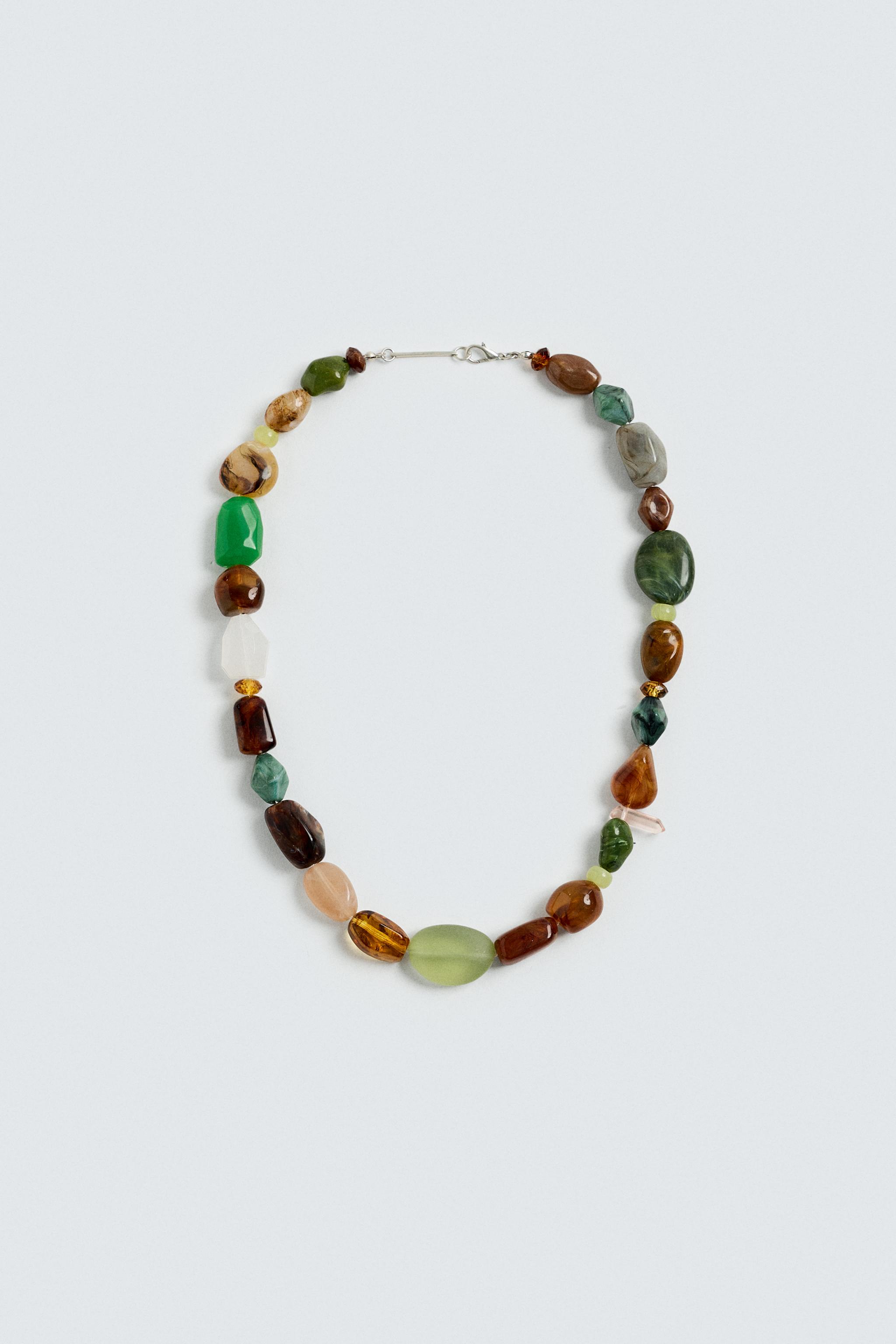 CONTRAST BEAD NECKLACE