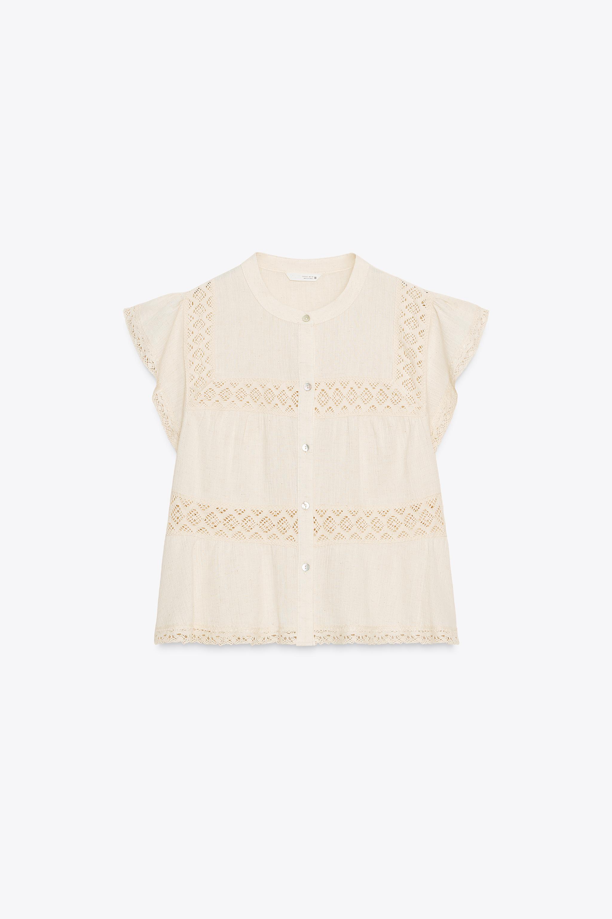 RUSTIC CROCHET LADDER STITCH TOP