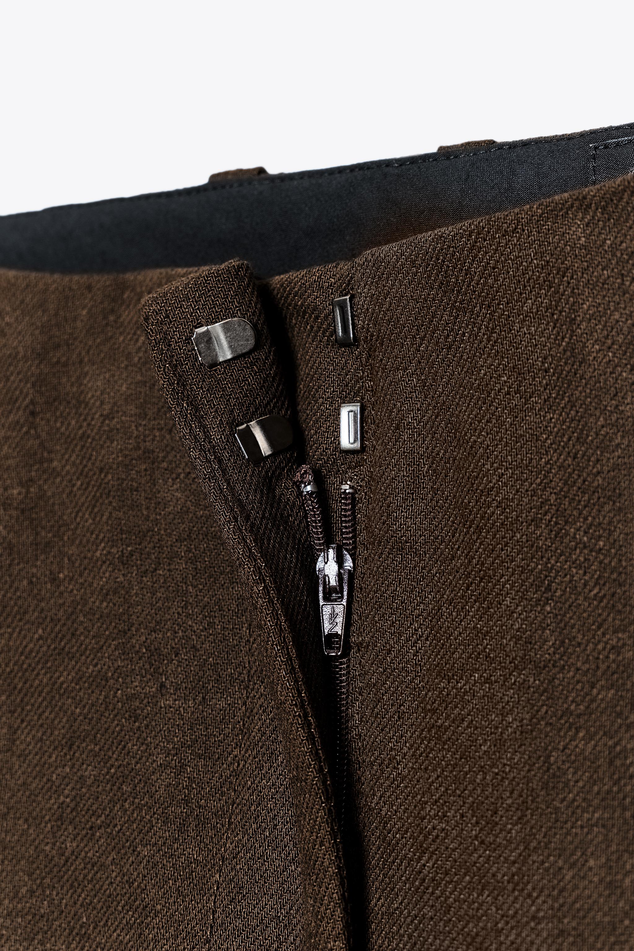 ZW COLLECTION LINEN BLEND LONG BERMUDA SHORTS