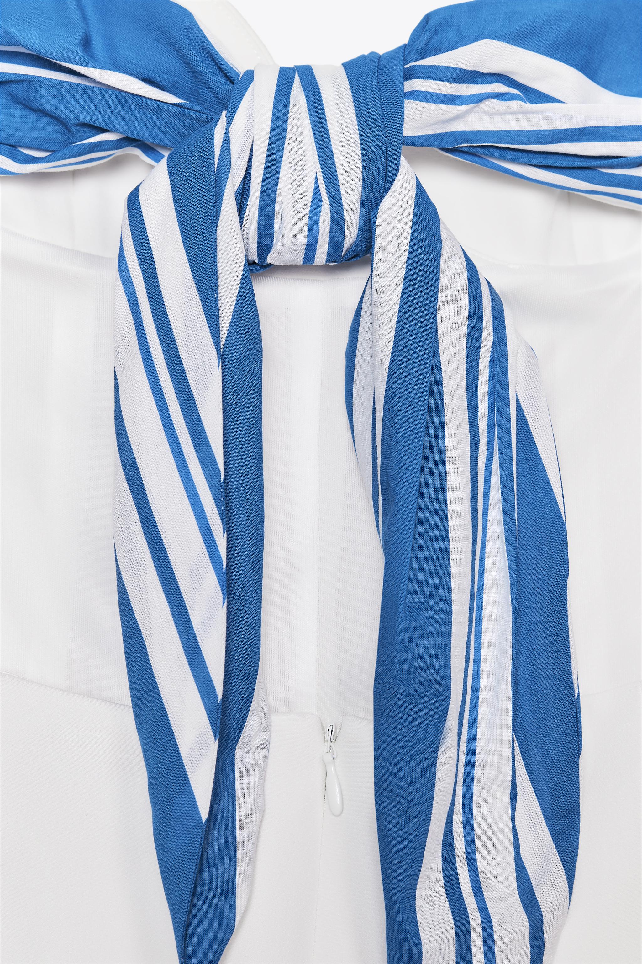 STRIPED HANDKERCHIEF CUT OUT SHORT JUMPSUIT