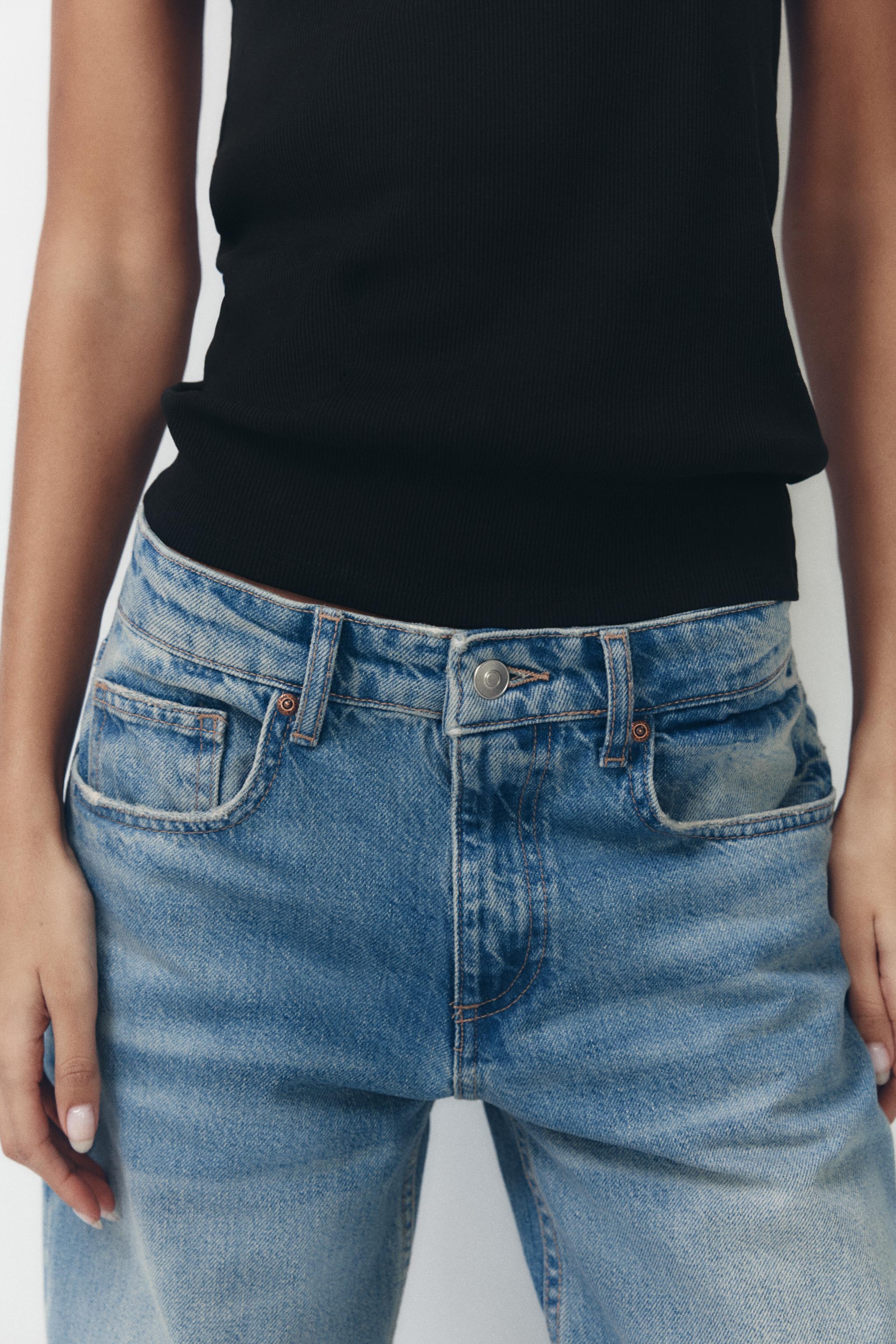 TRF MID-RISE WIDE LEG JEANS