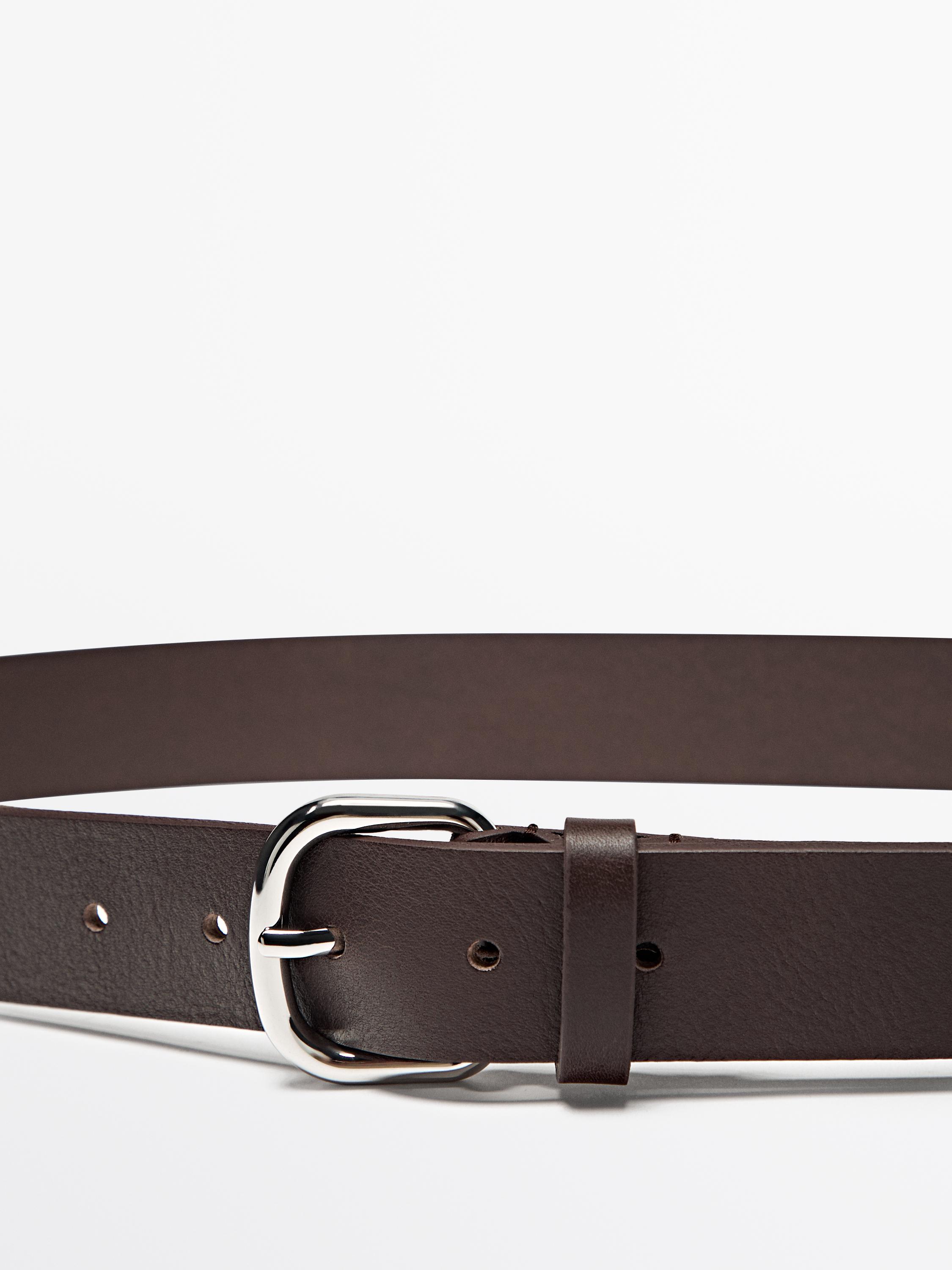 Soft nappa leather belt