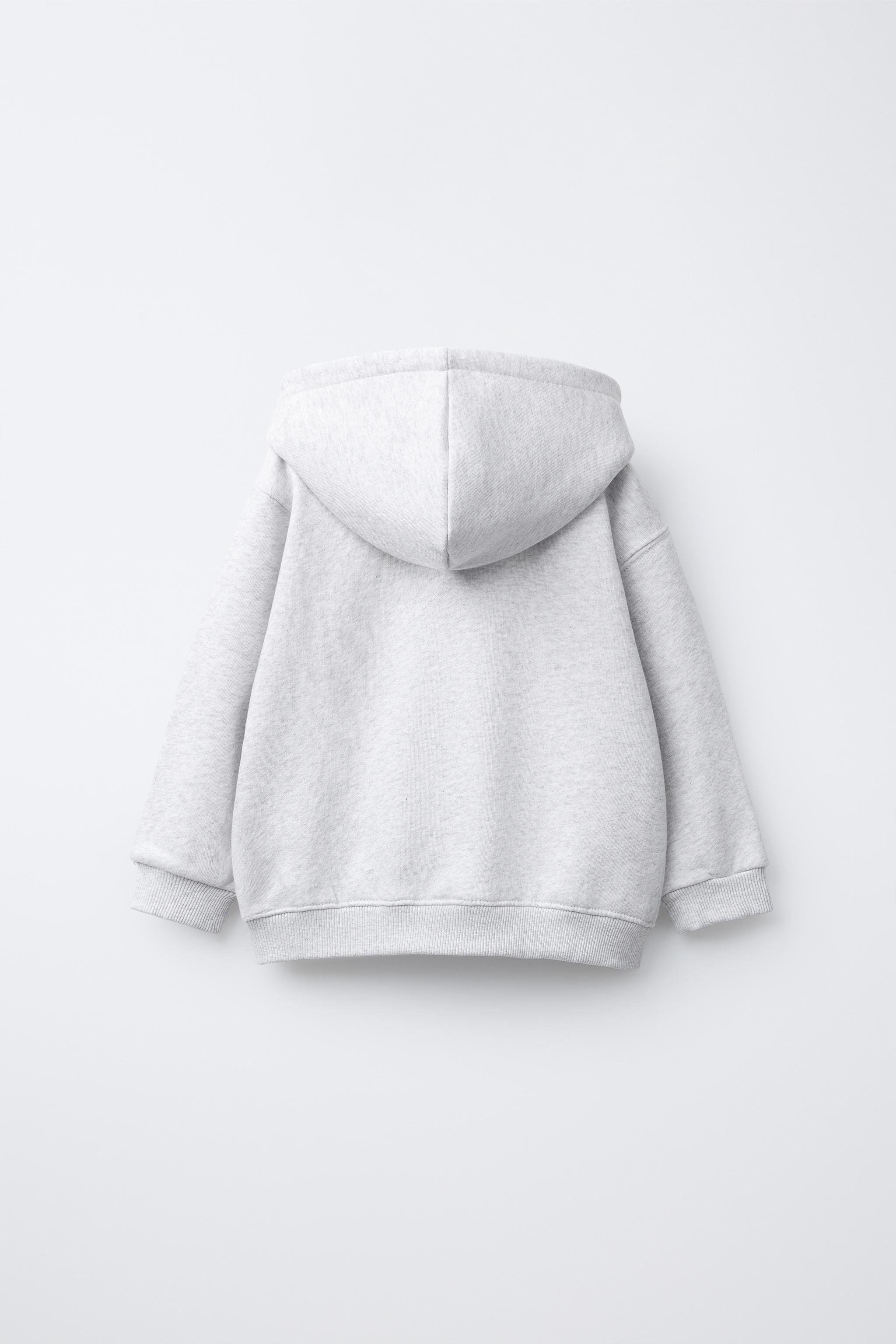 BASIC TEXT ZIP-UP SWEATSHIRT