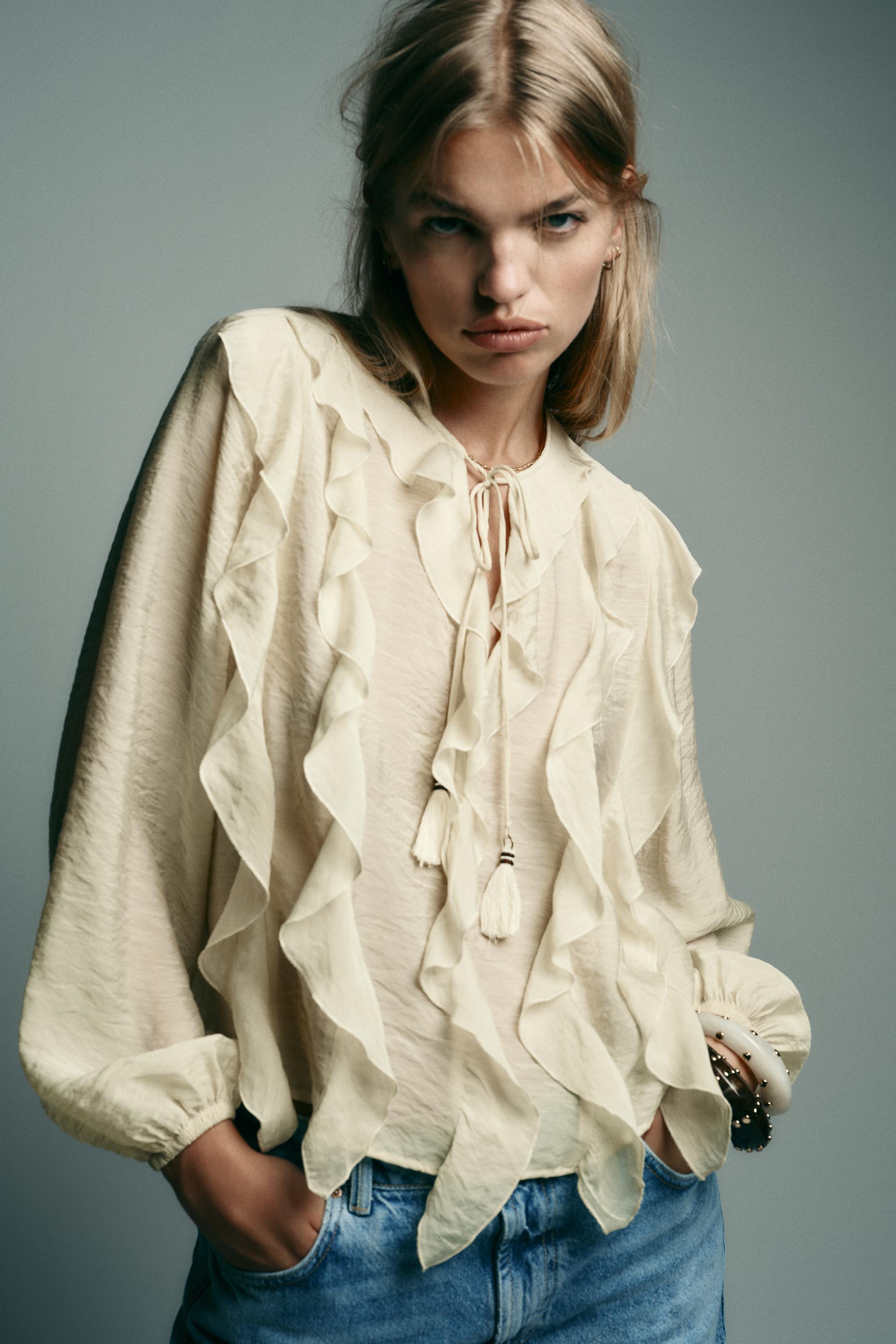 RUFFLED ROMANTIC BLOUSE
