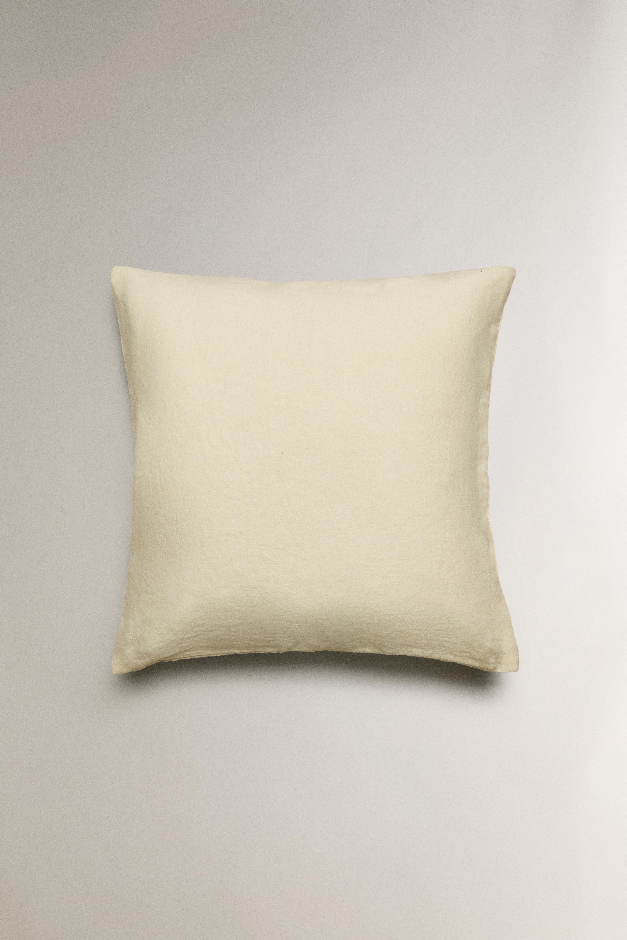 EMBROIDERED THROW PILLOW COVER