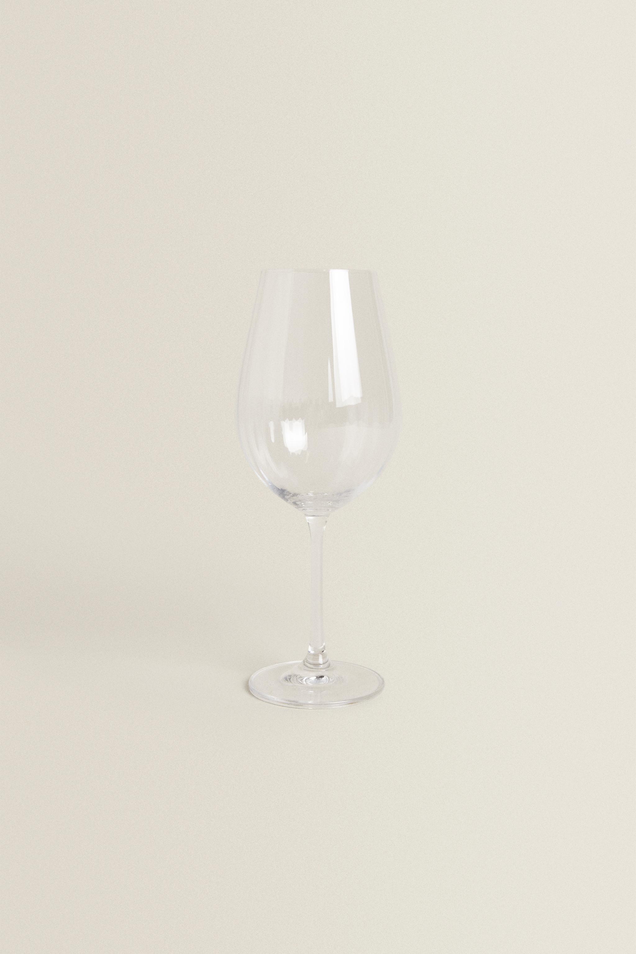 TEXTURED CRYSTALLINE WINE GLASS