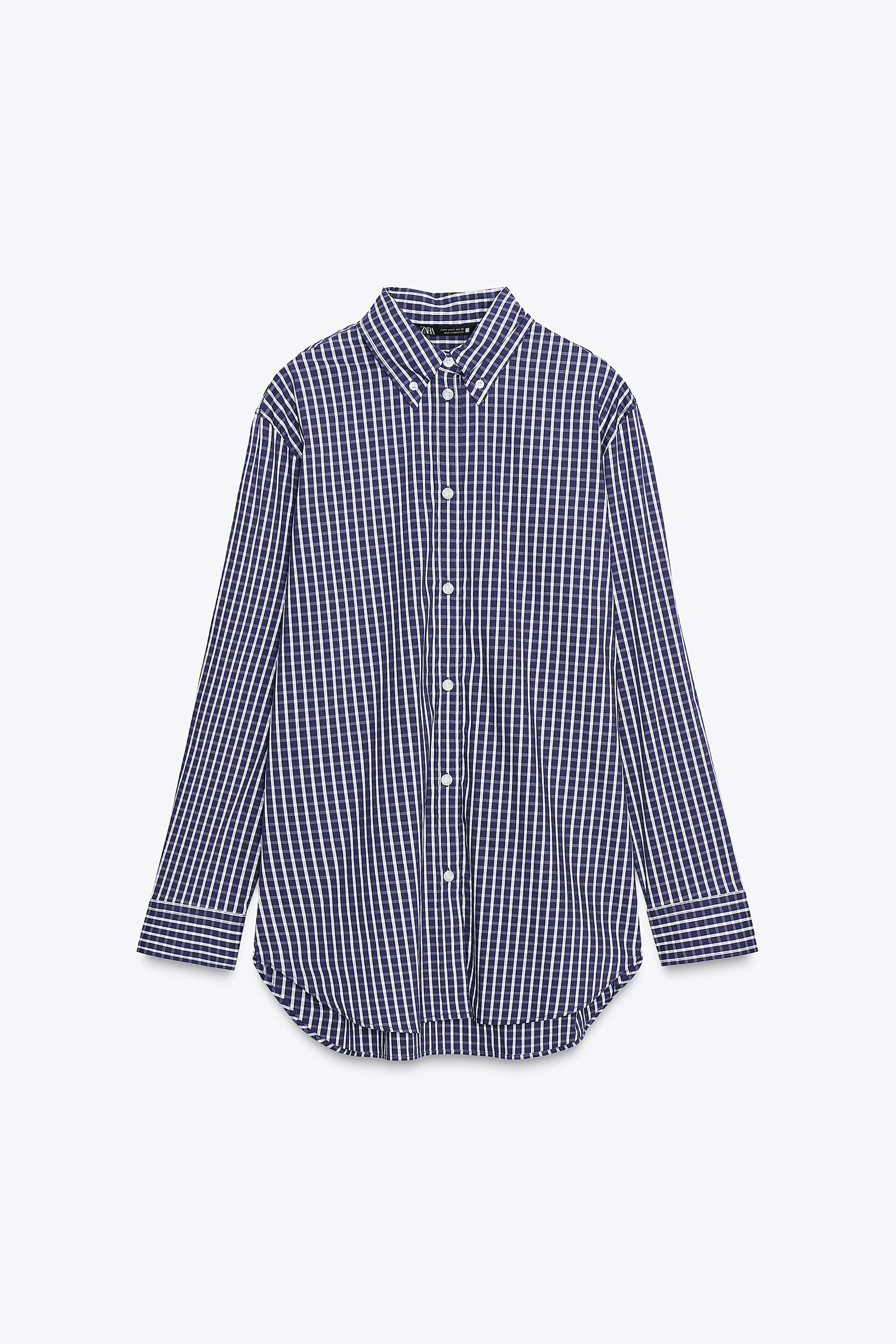 PLAID POPLIN SHIRT