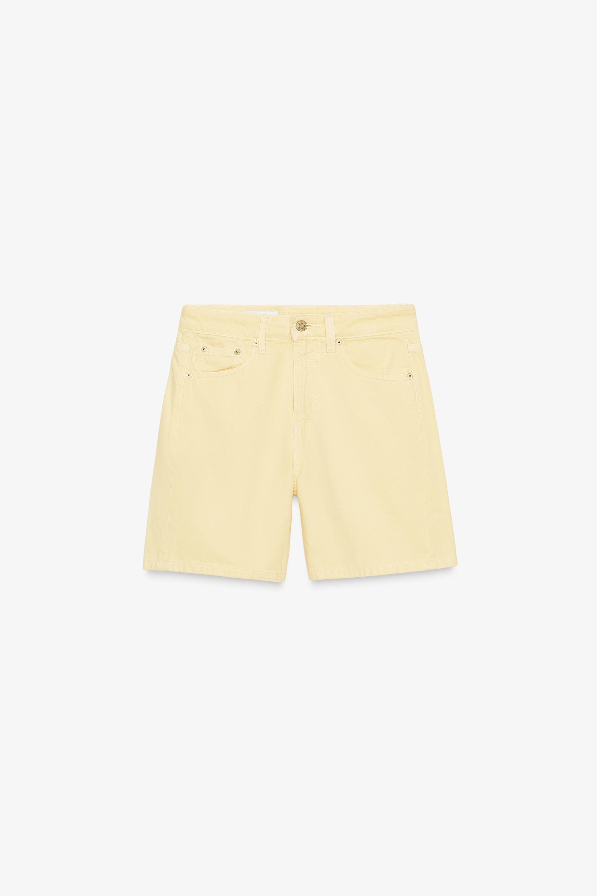 MID-RISE TRF DENIM SHORTS