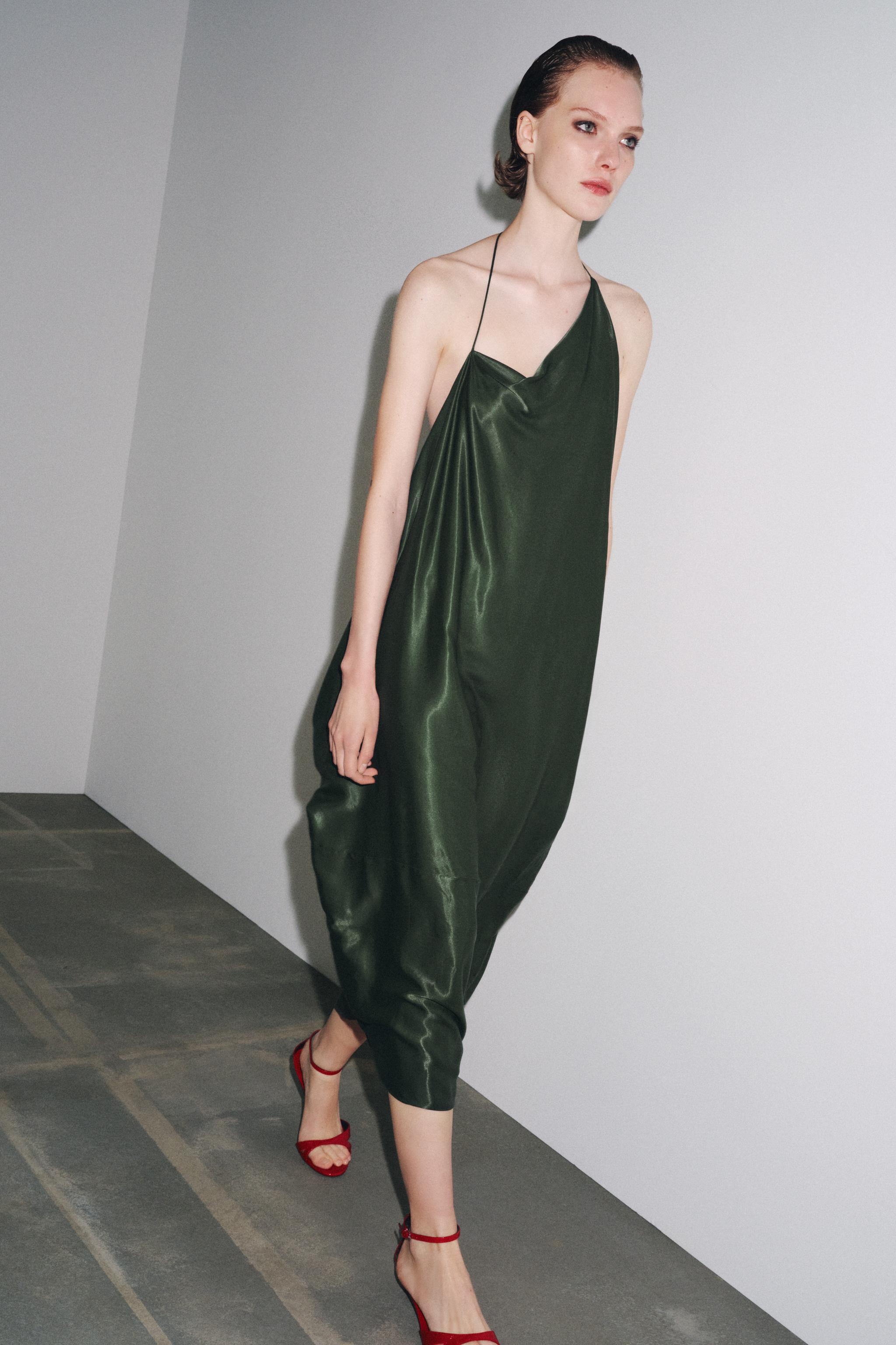 ZW COLLECTION ASYMMETRIC SATIN DRESS