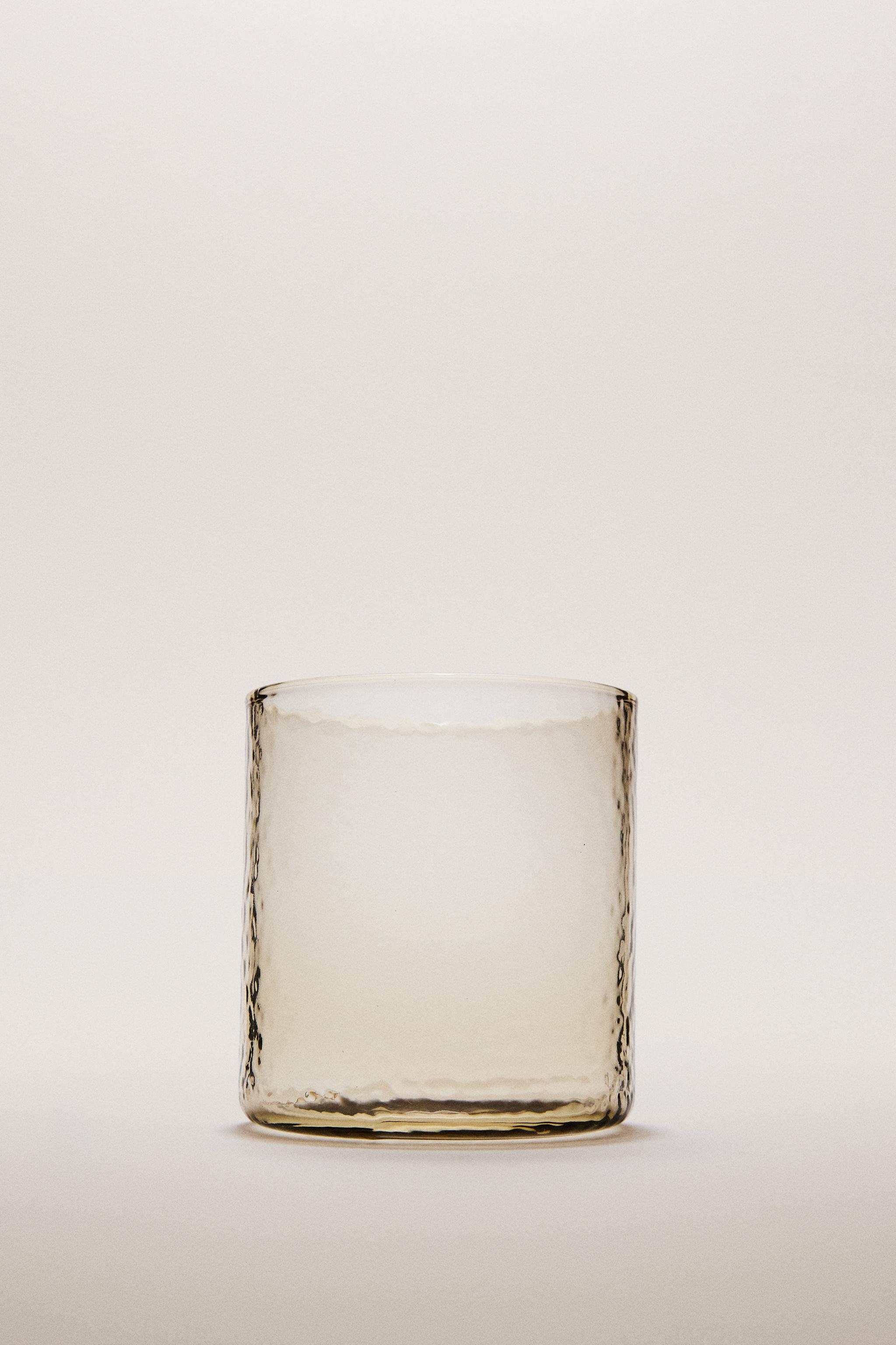 HAMMERED GLASS TUMBLER