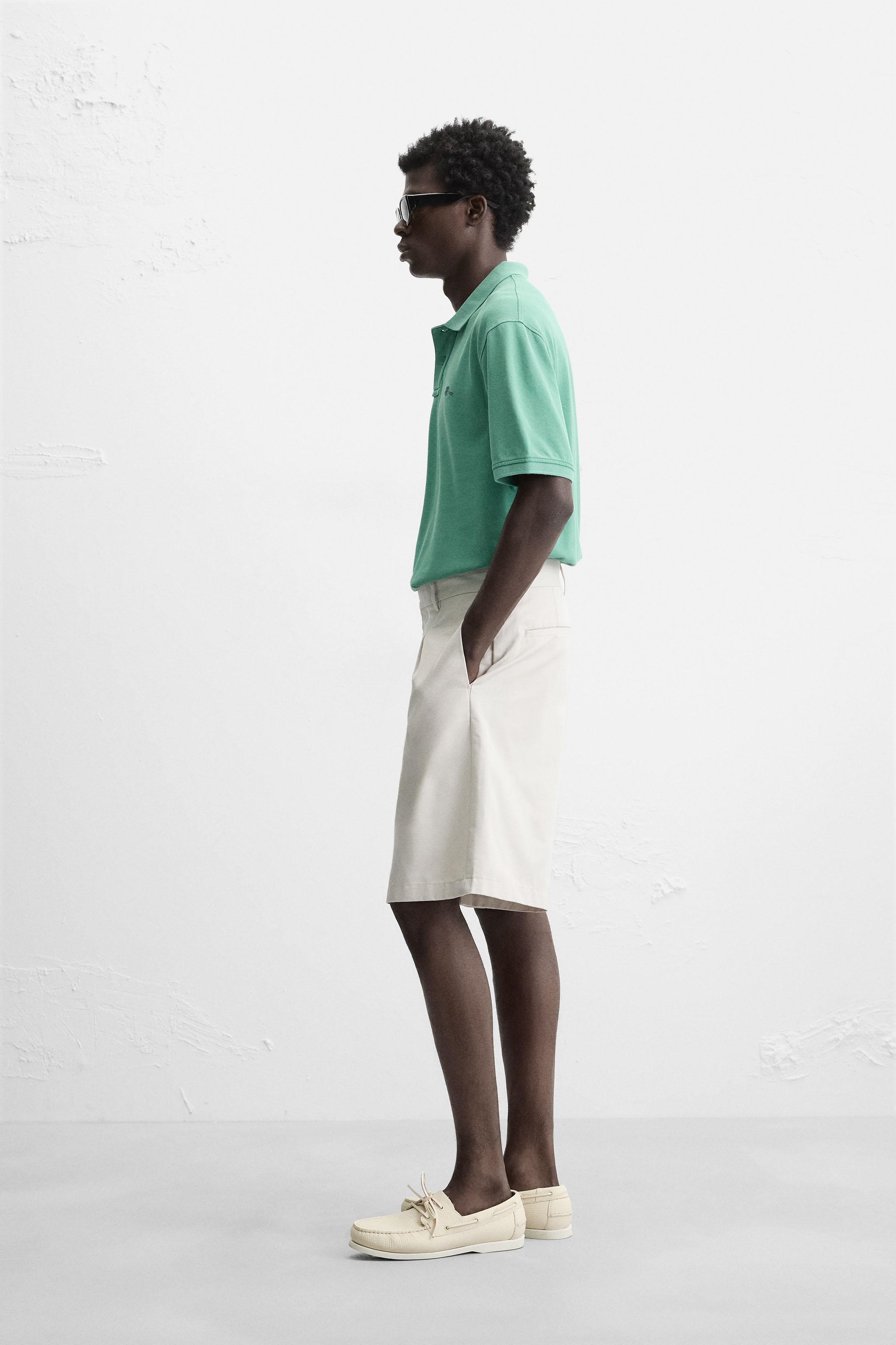 WASHED PIQUÉ POLO SHIRT