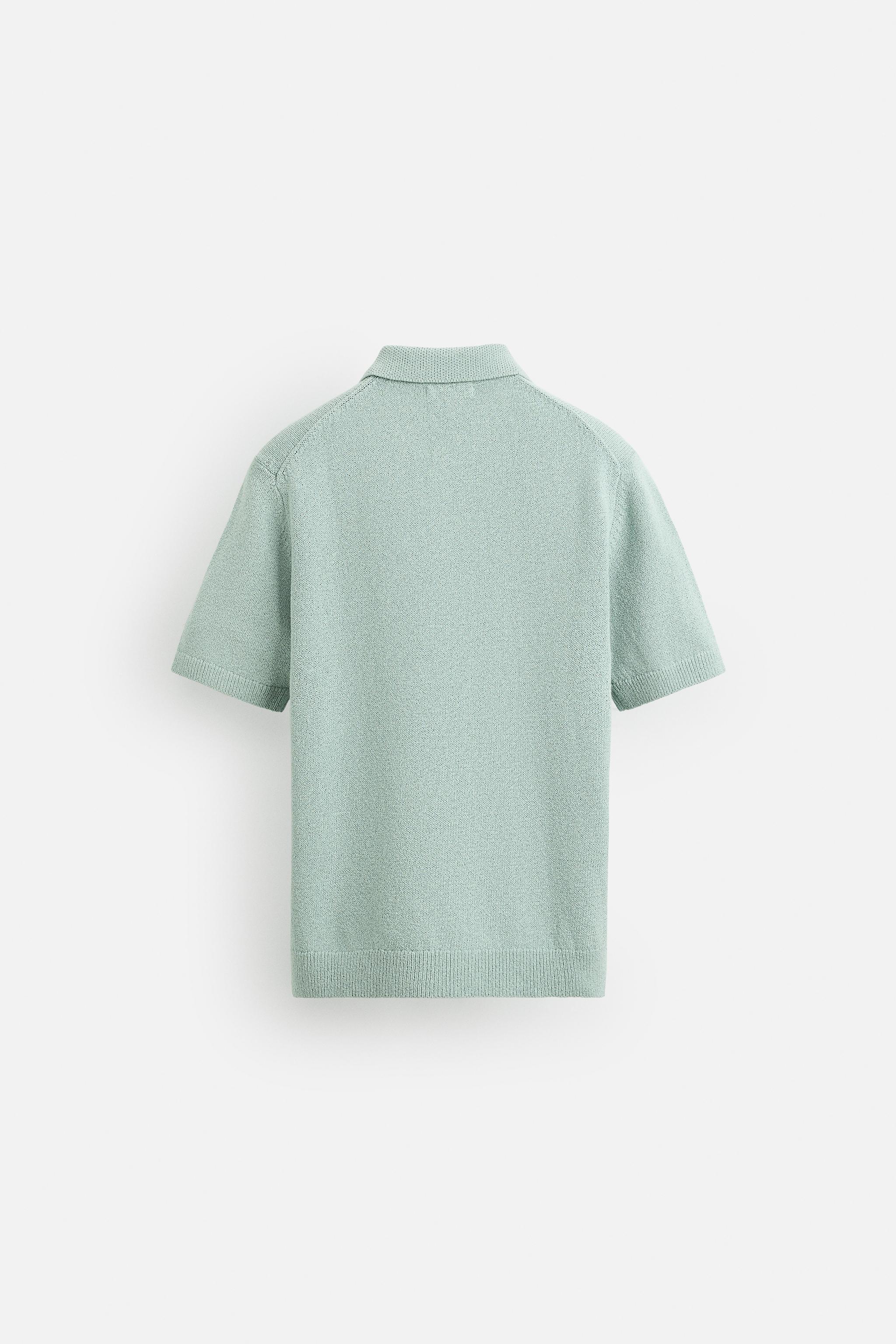 TEXTURED KNIT POLO SHIRT