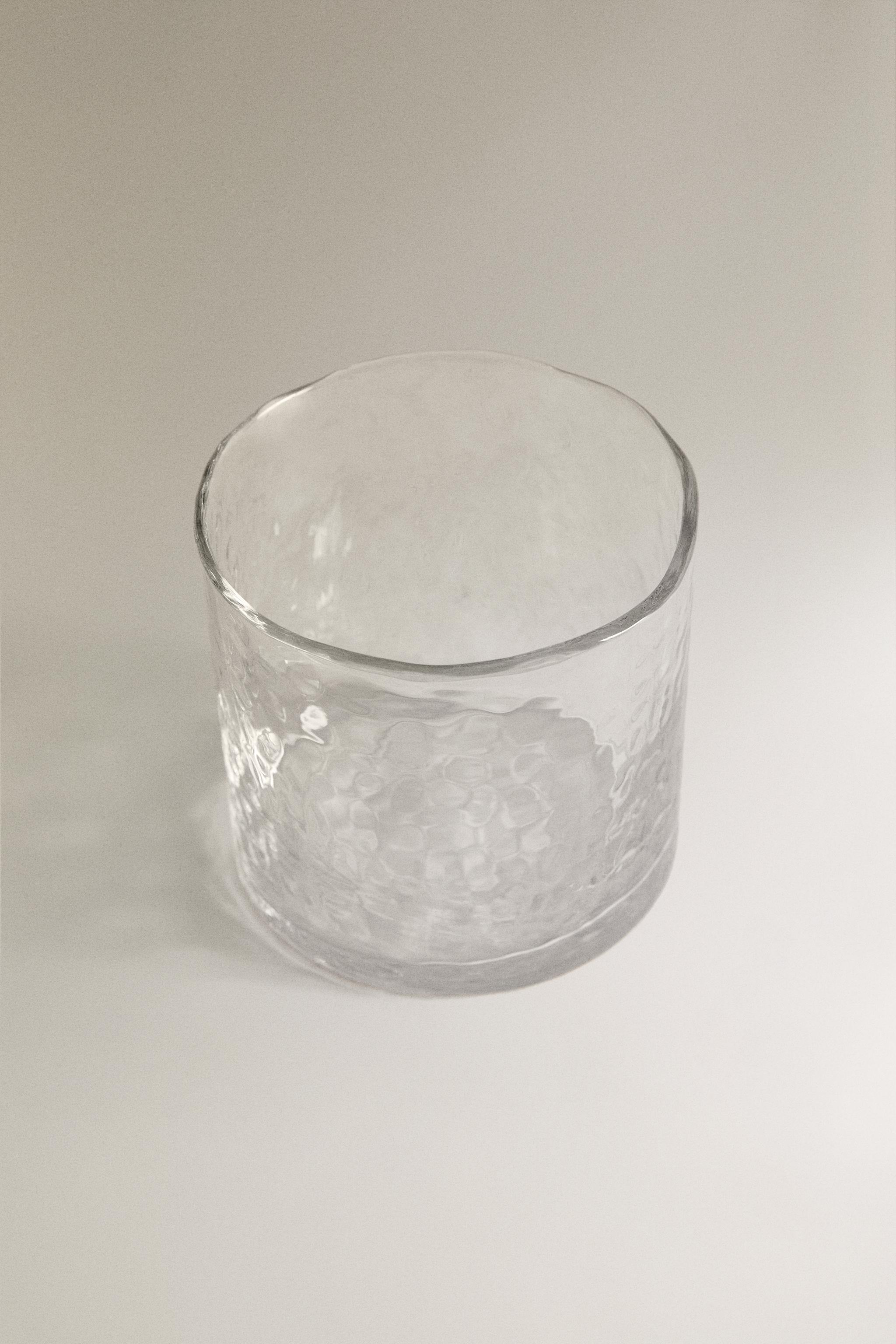 HAMMERED GLASS TUMBLER