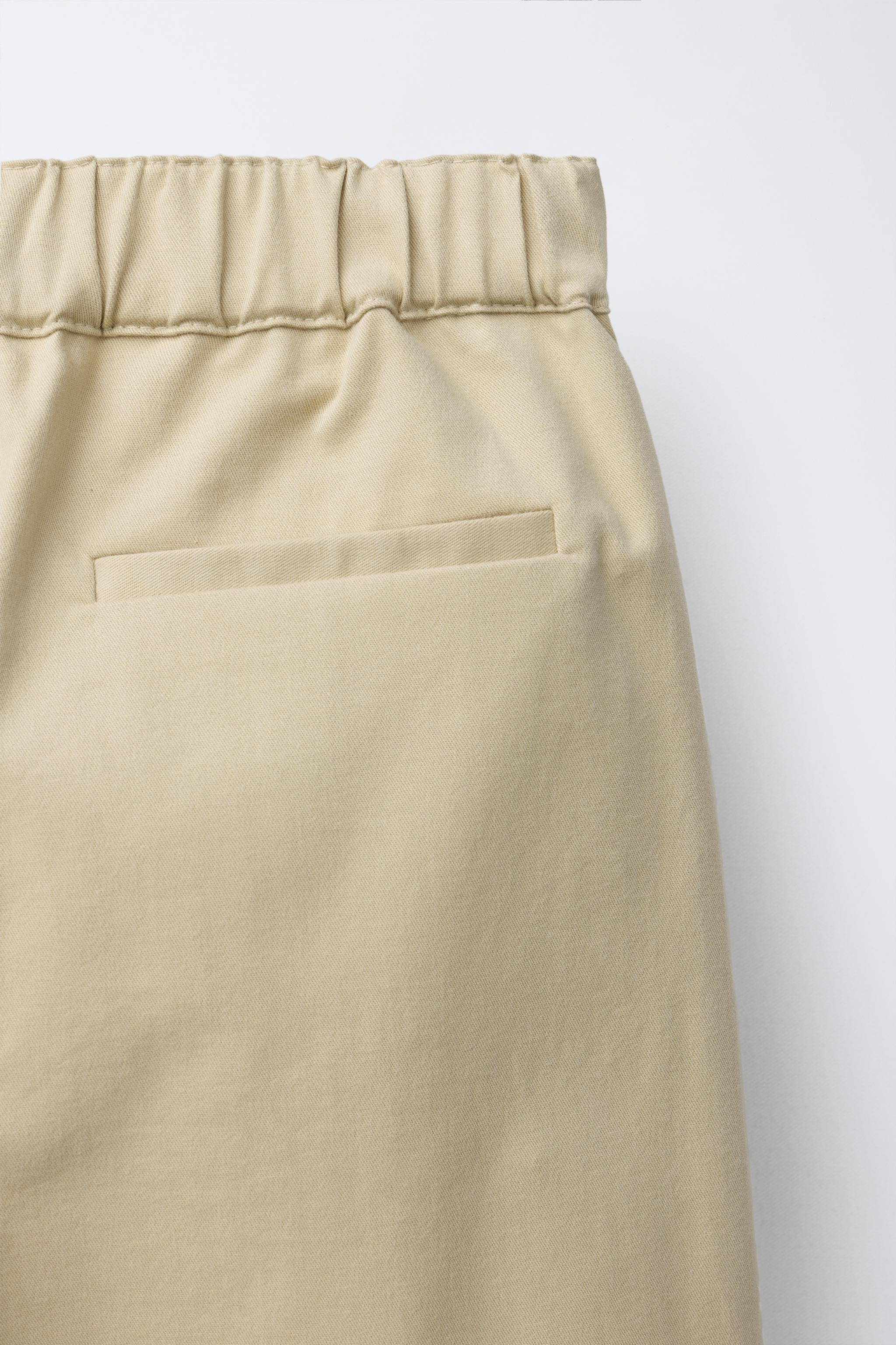 EMBROIDERED POCKET PANTS