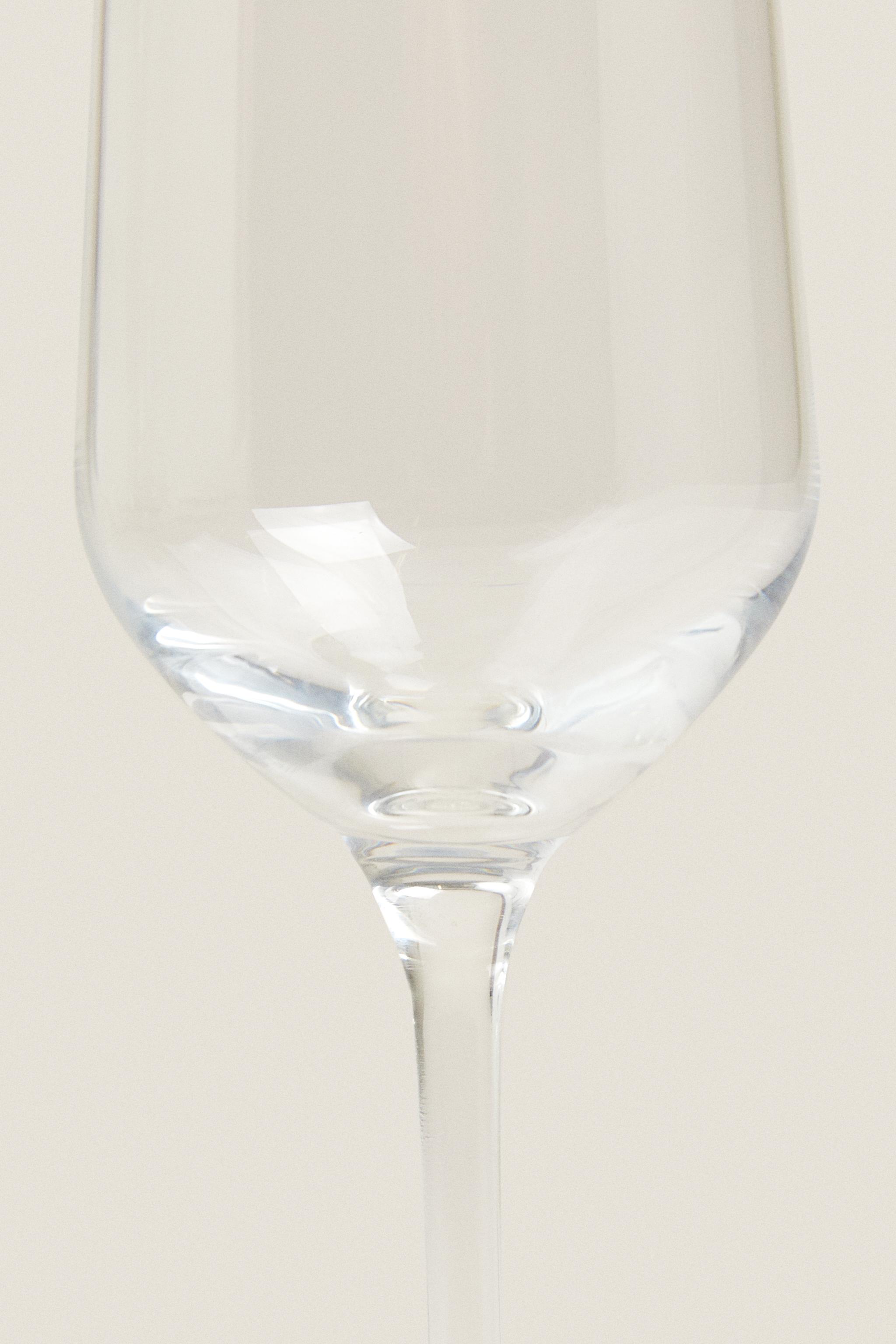 PLAIN BOHEMIA CRYSTAL FLUTE GLASS