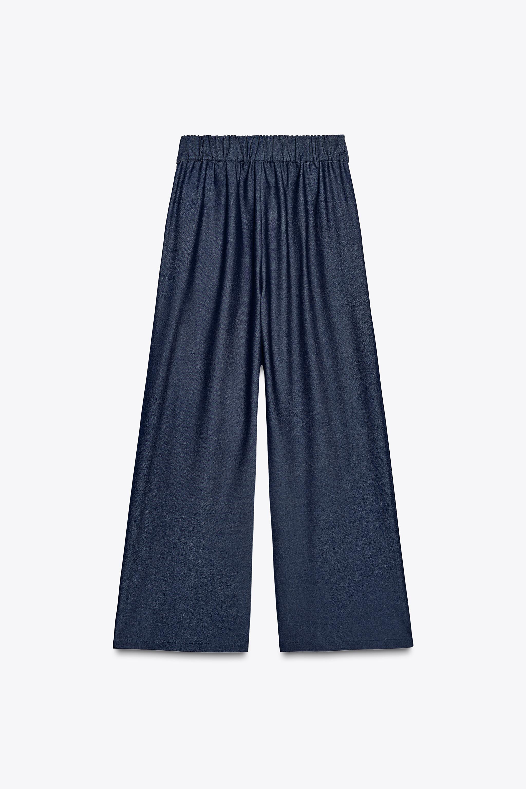 PLEATED WIDE LEG PANTS