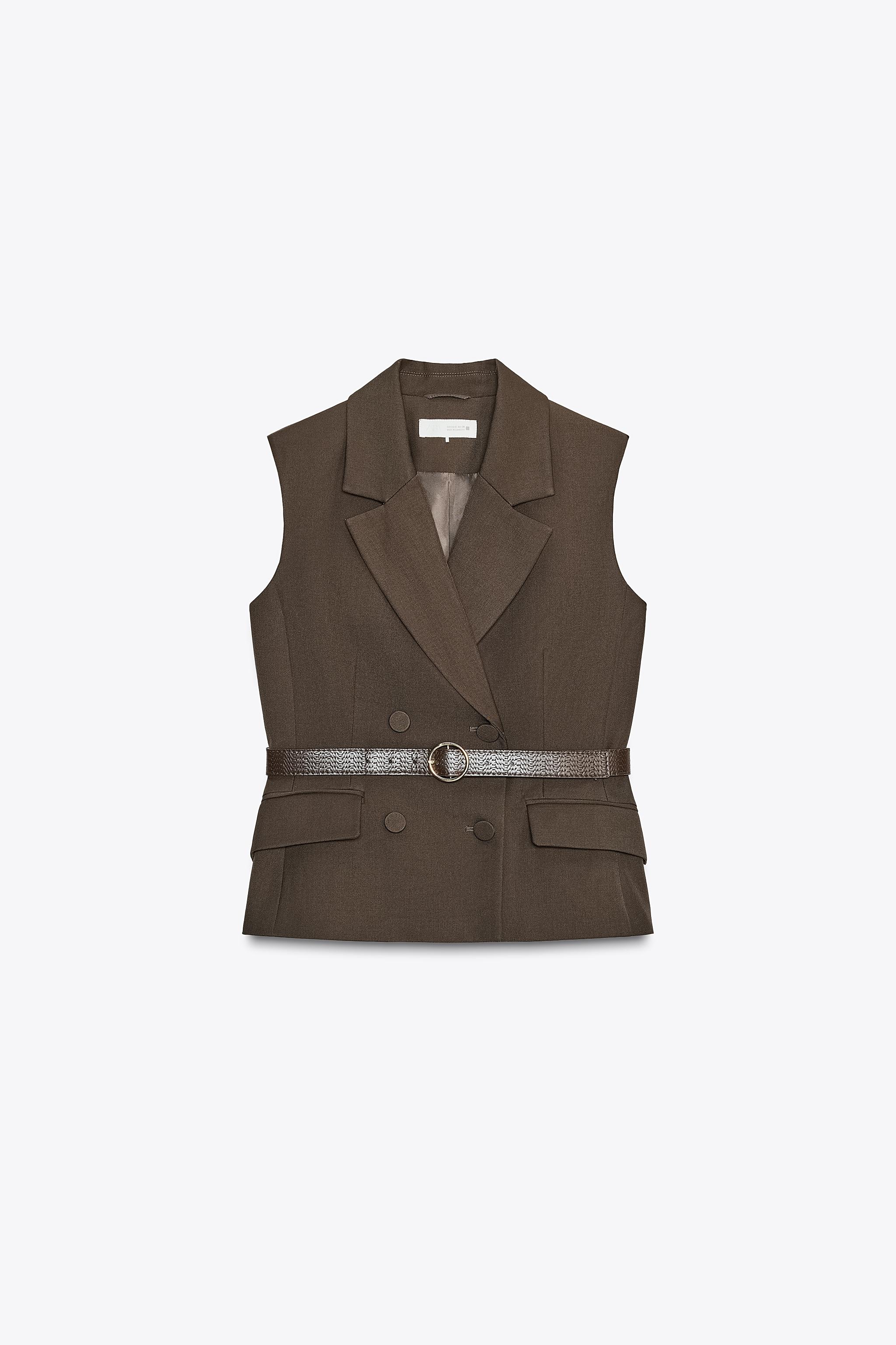 BELTED VEST