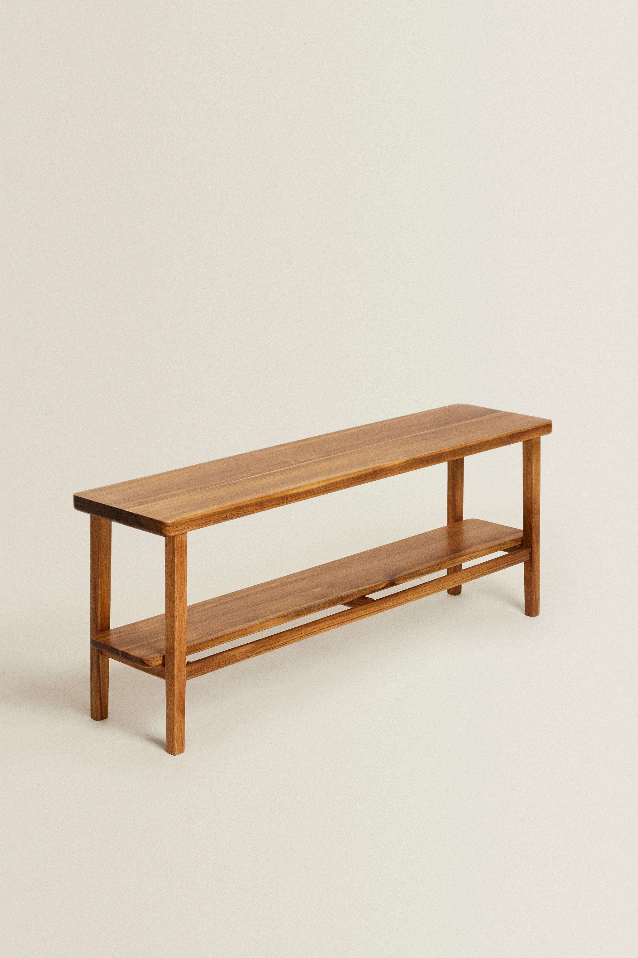 ACACIA WOOD DOUBLE BENCH