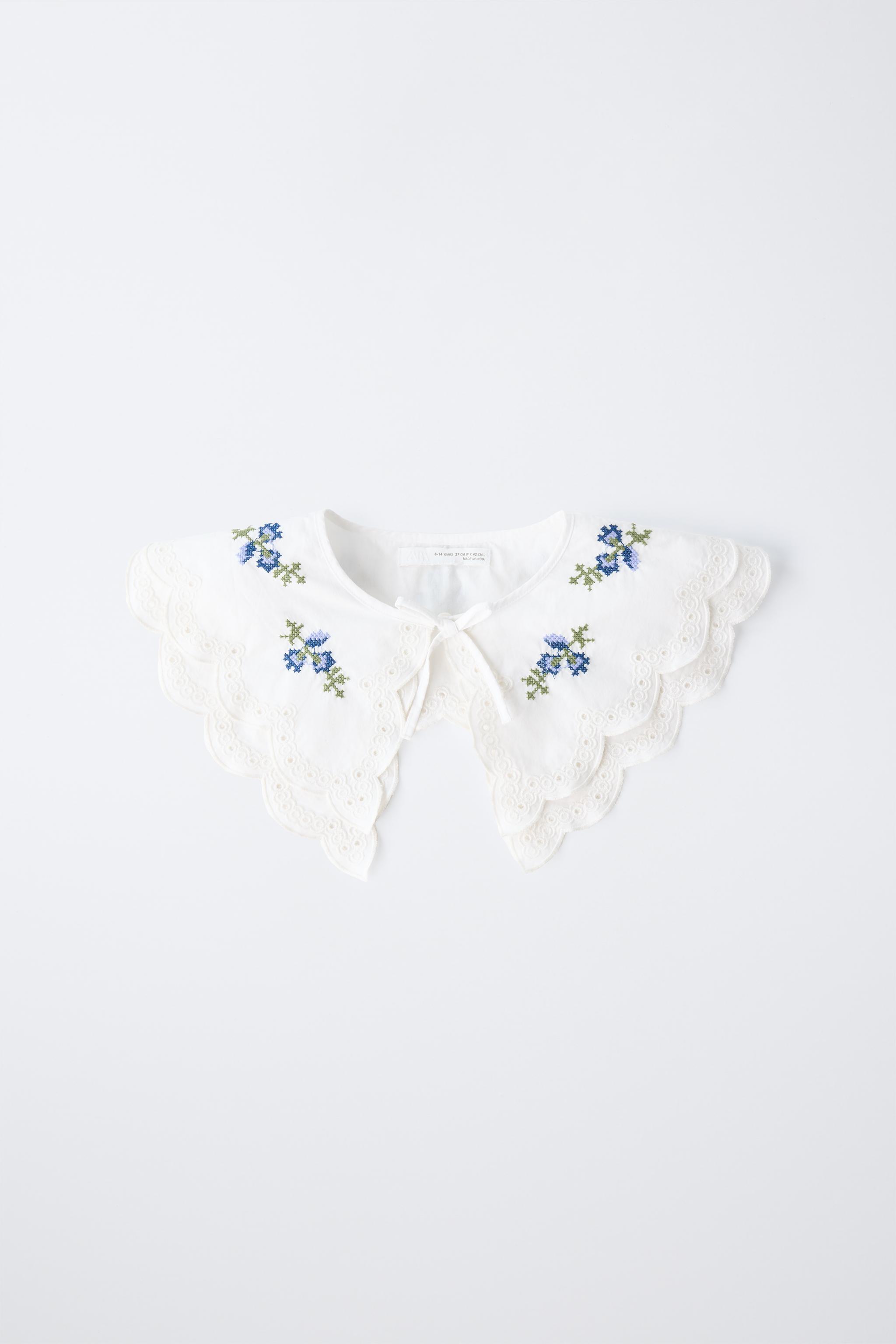 CROSS-STITCH EMBROIDERED COLLAR