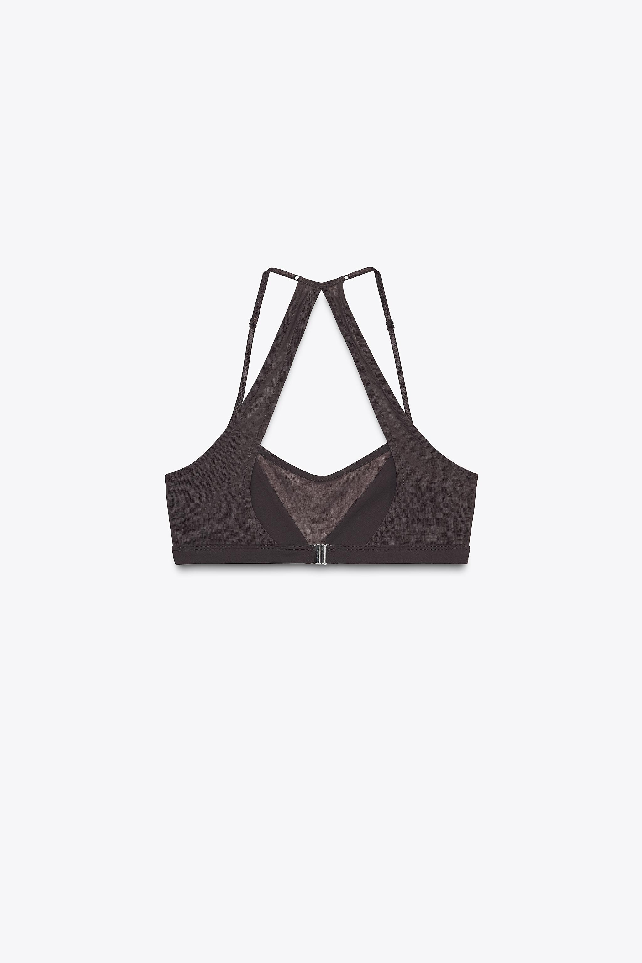 SEAMLESS TULLE COMBINATION TOP