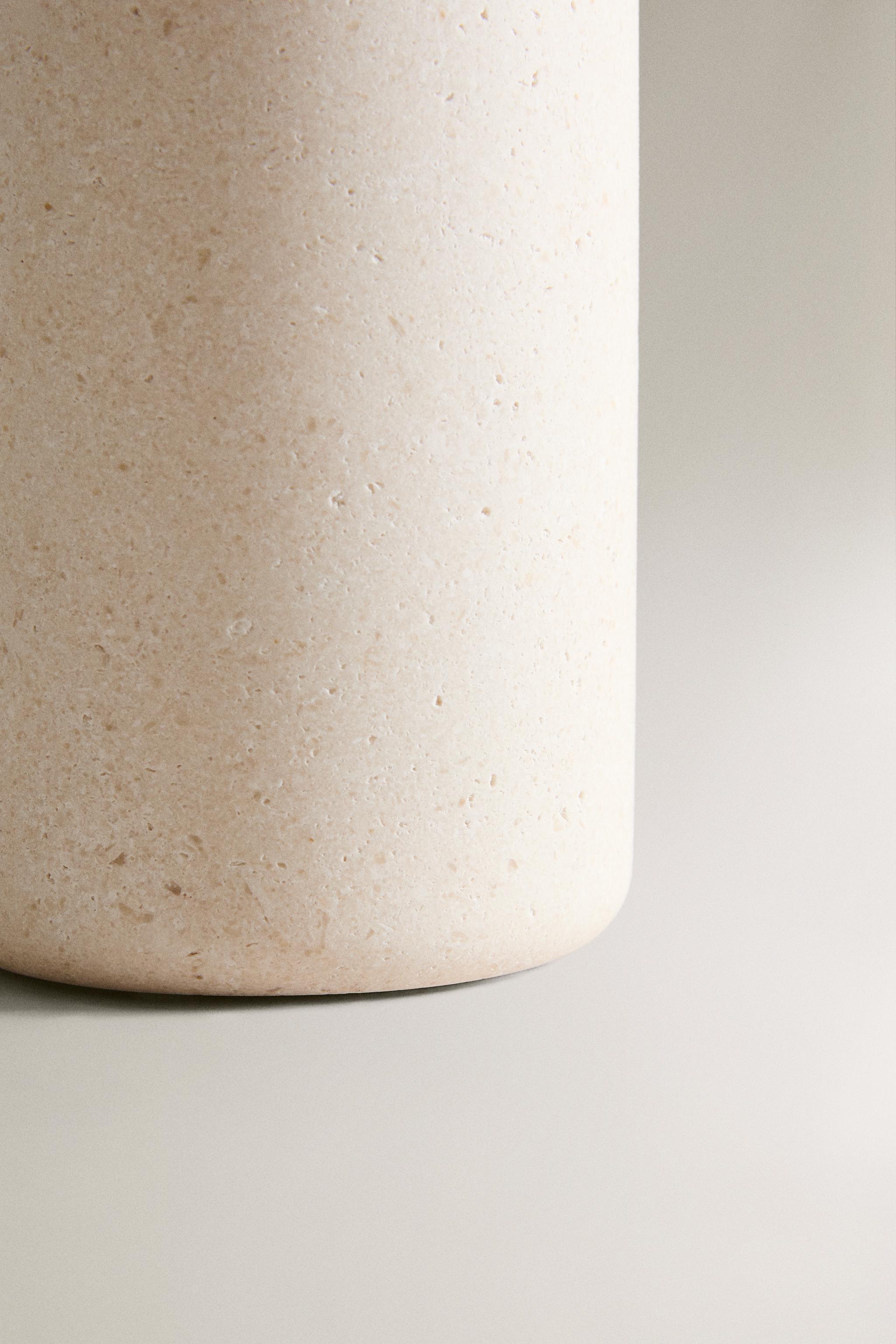 WHITE MARBLE TOOTHBRUSH HOLDER