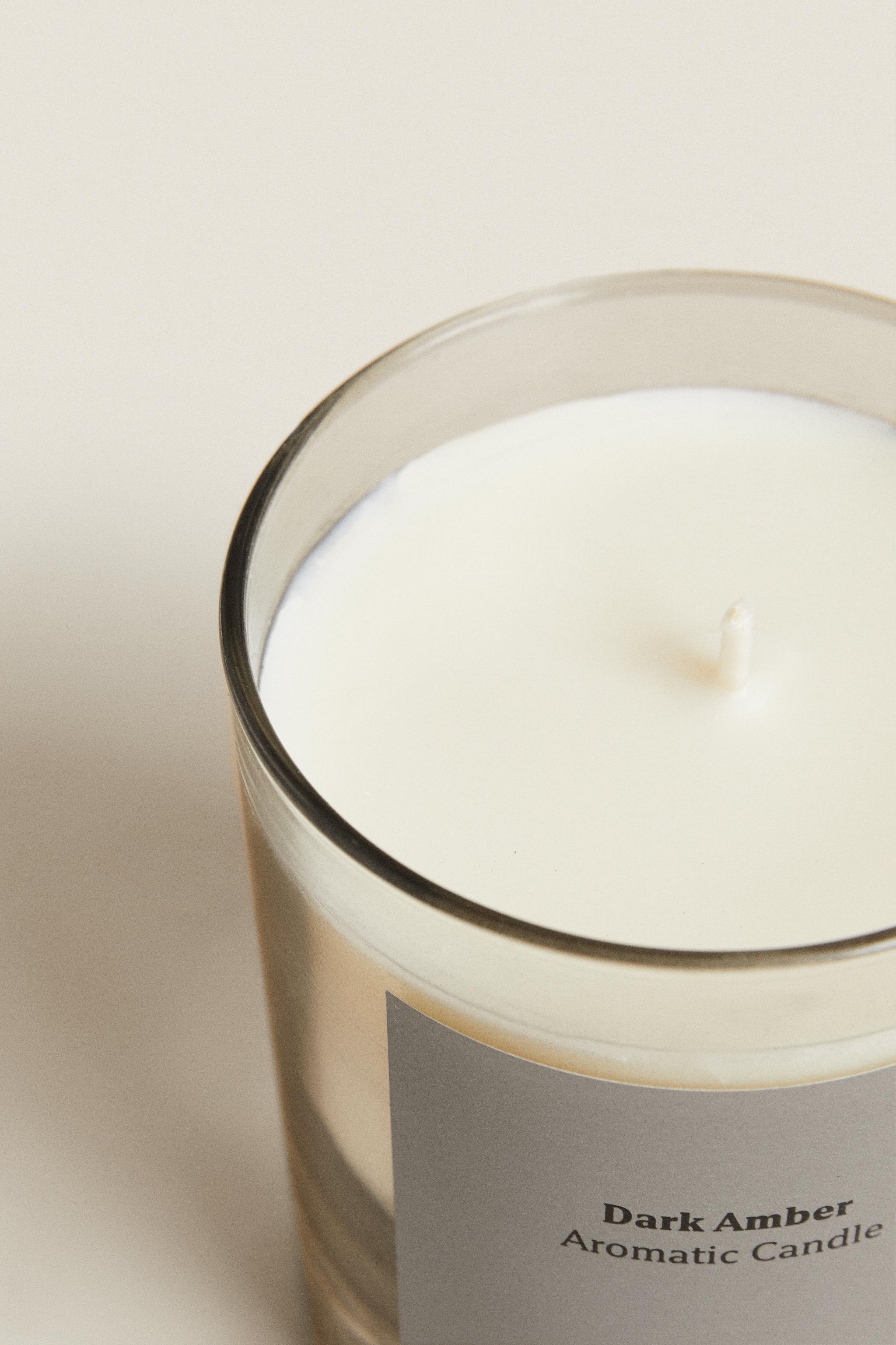 (200 G) DARK AMBER SCENTED CANDLE