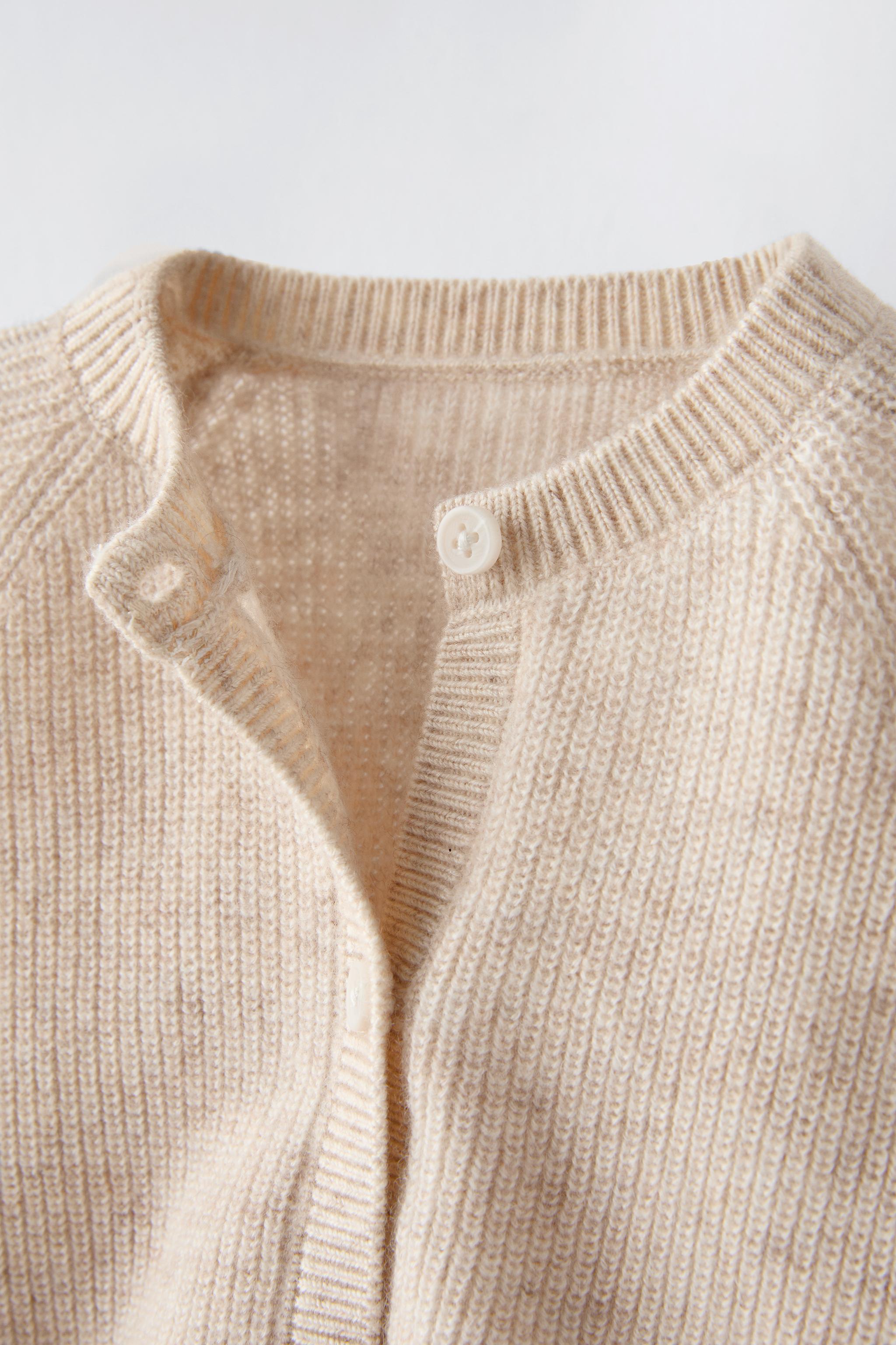 2 IN 1 WOOL AND CASHMERE BLEND CARDIGAN