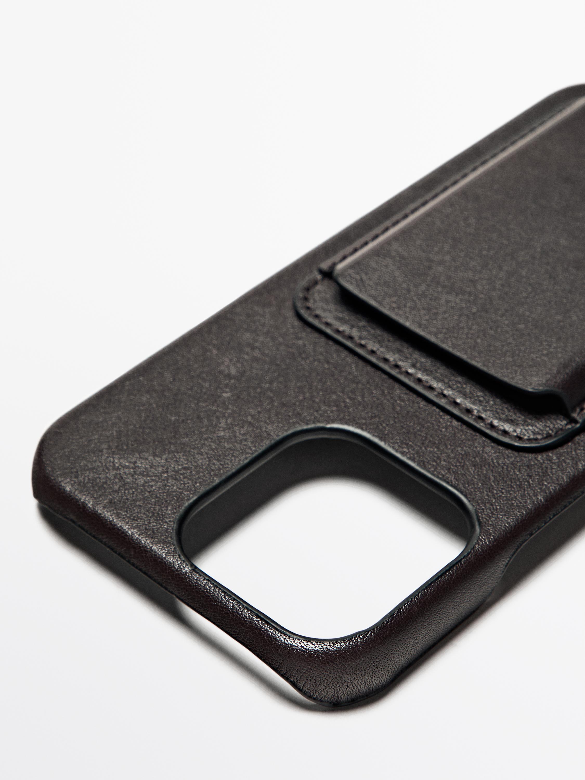 Nappa leather iPhone Pro Max case