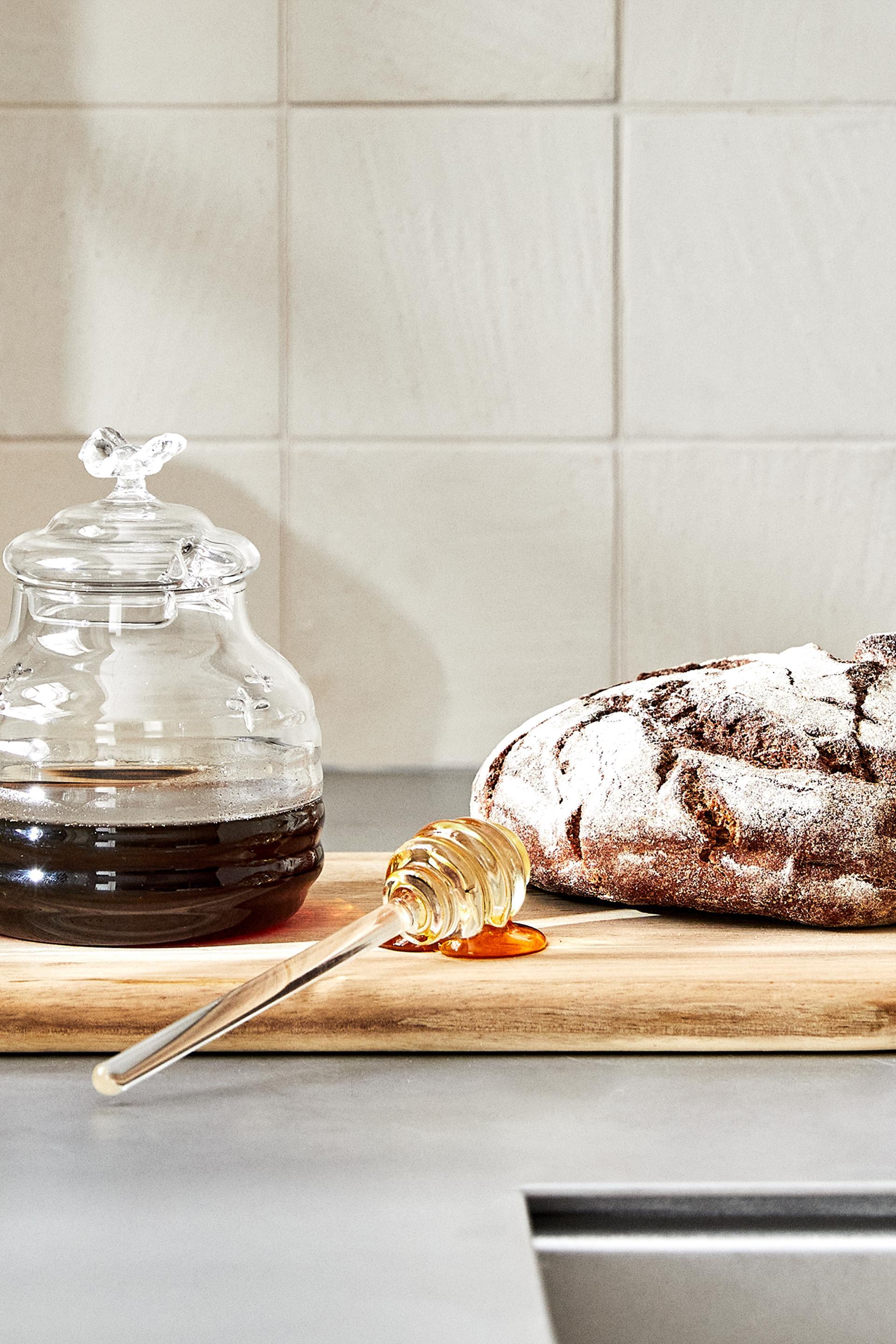 BUMBLEBEE BOROSILICATE GLASS HONEY JAR