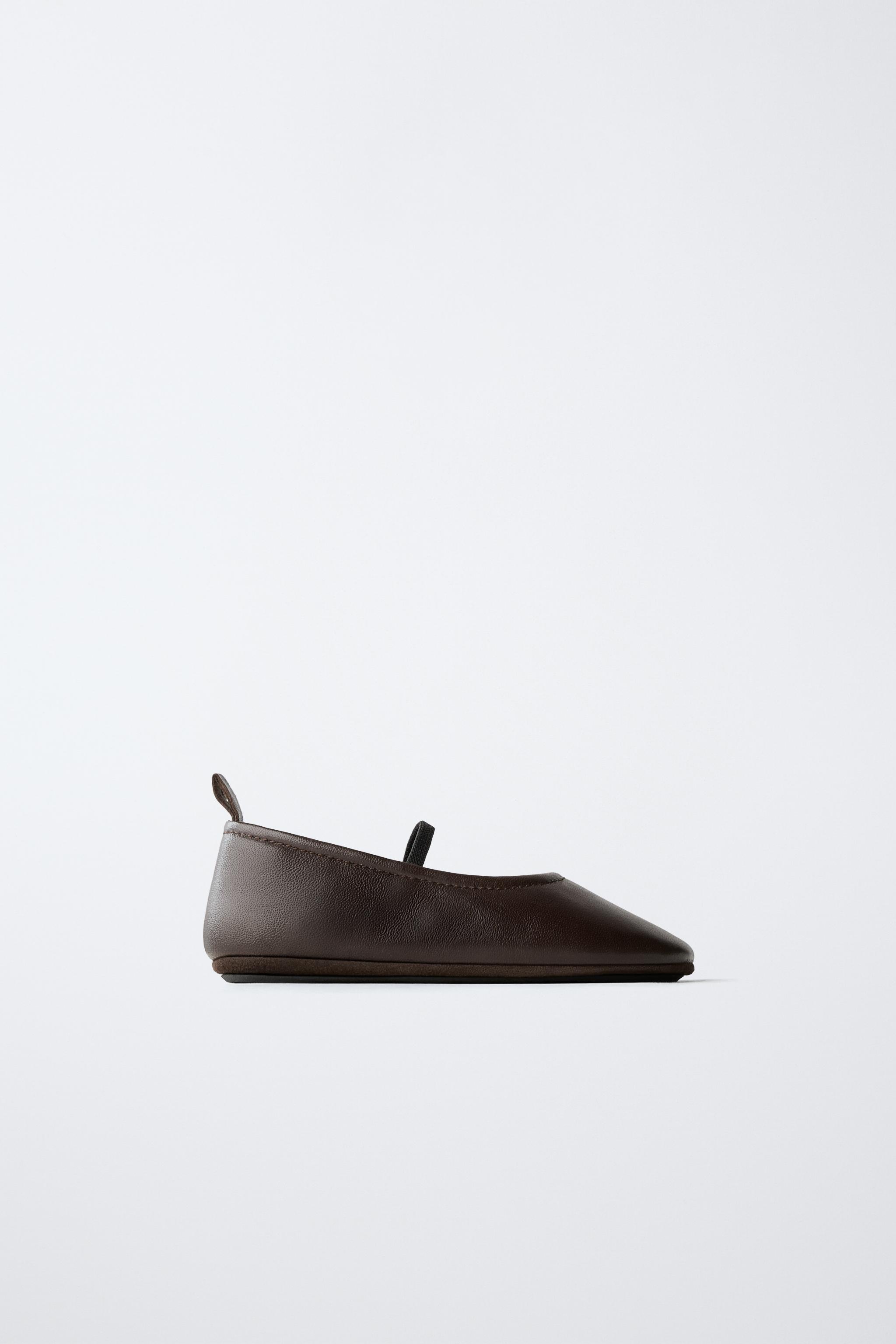 LEATHER BALLET FLATS