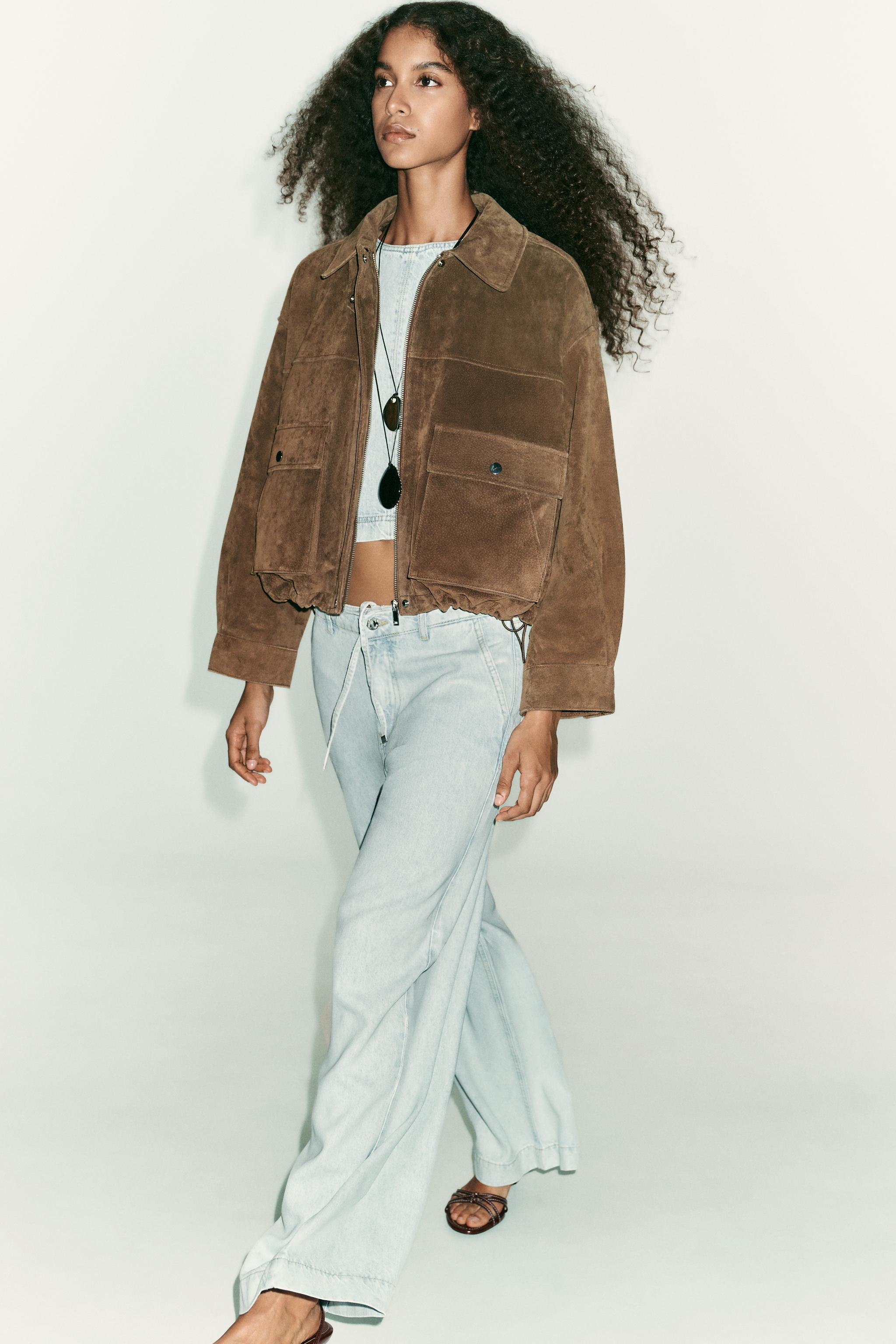 Z1975 HIGH WAIST WIDE LEG JEANS WITH LACES