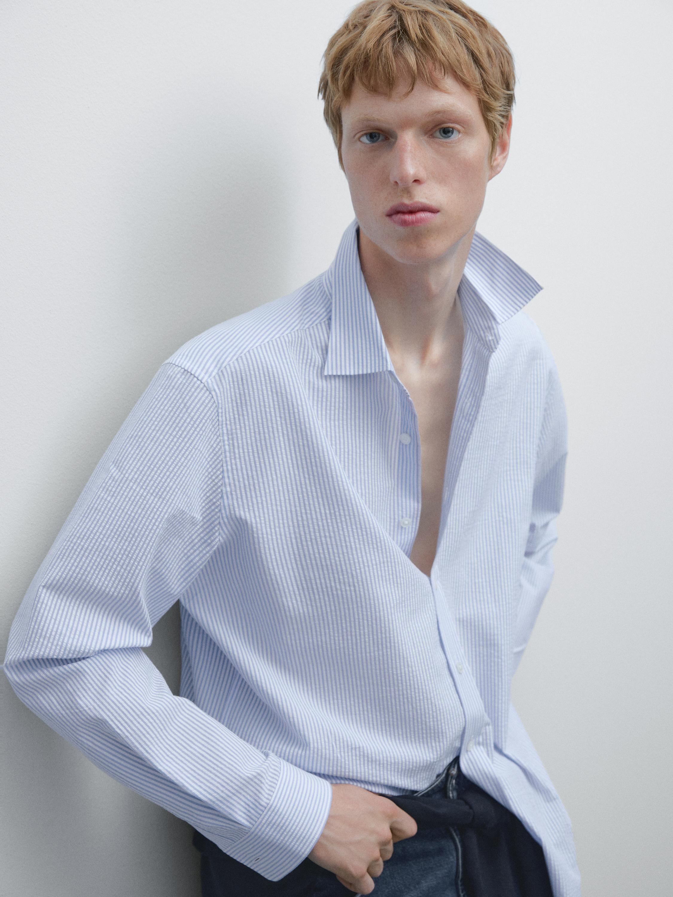 Regular fit striped shirt