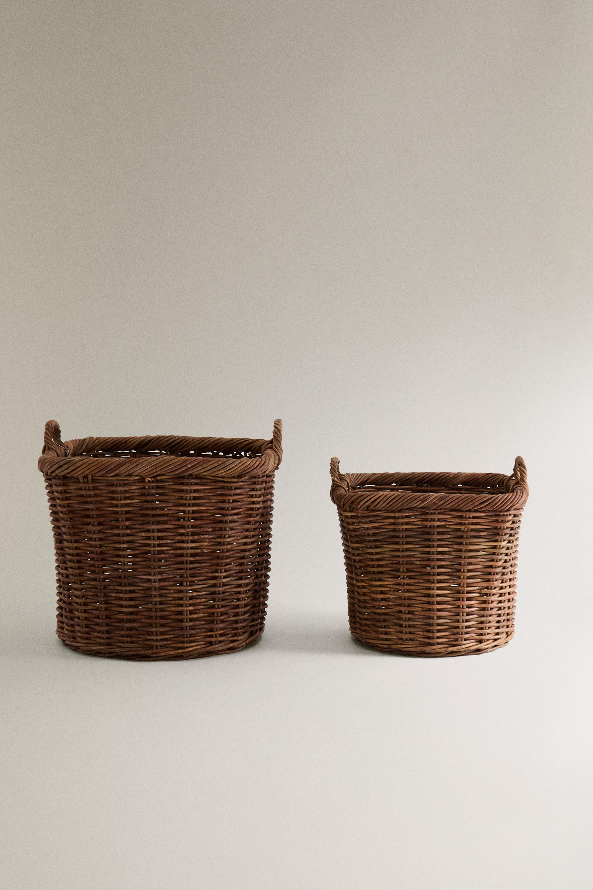 SQUARE RATTAN BASKET