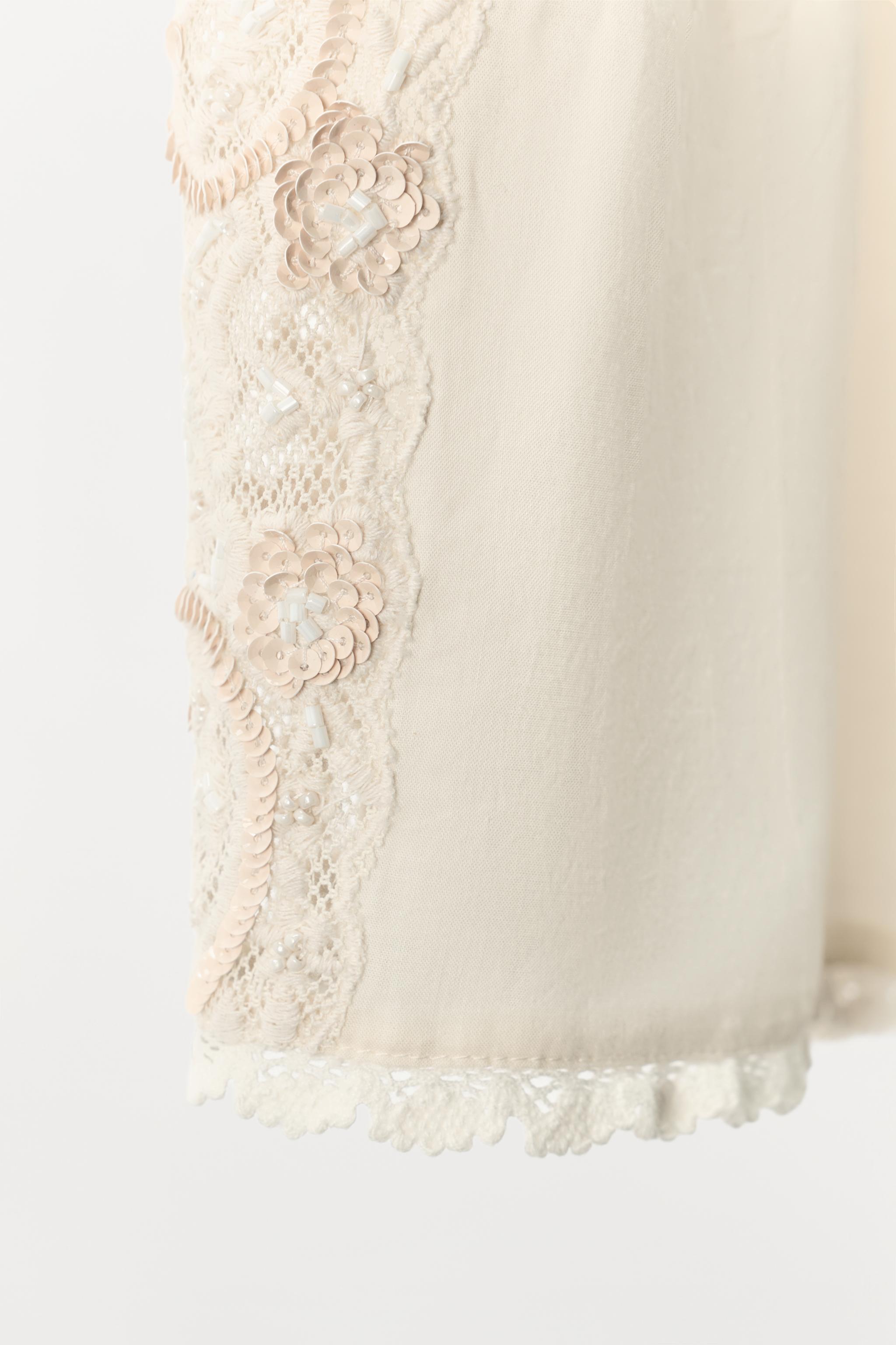 LIMITED EDITION BEADED EMBROIDERED SHORTS